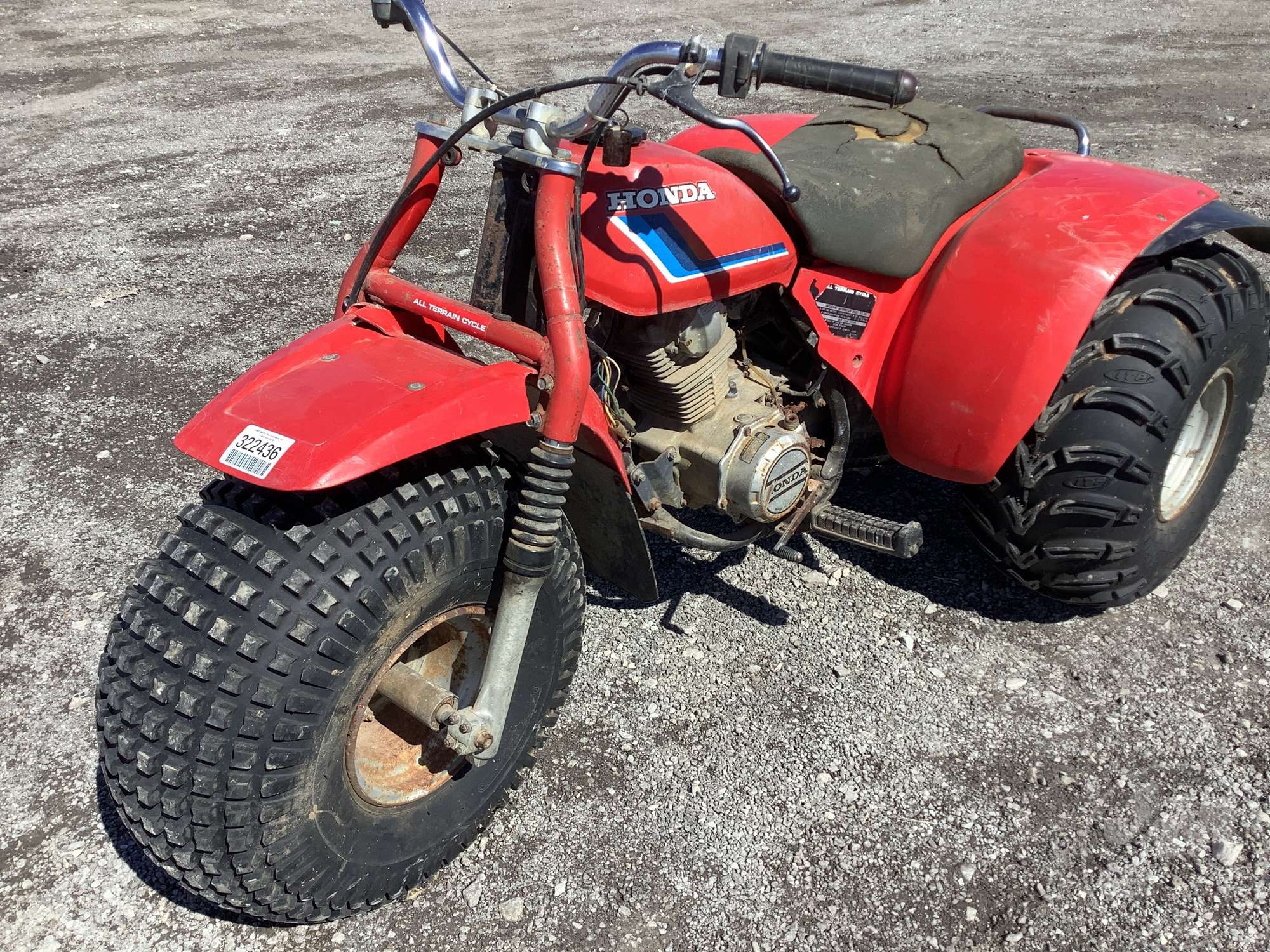 Honda 200 3 WHEELER For Sale (54142649) from Jeff Martin Auctioneers
