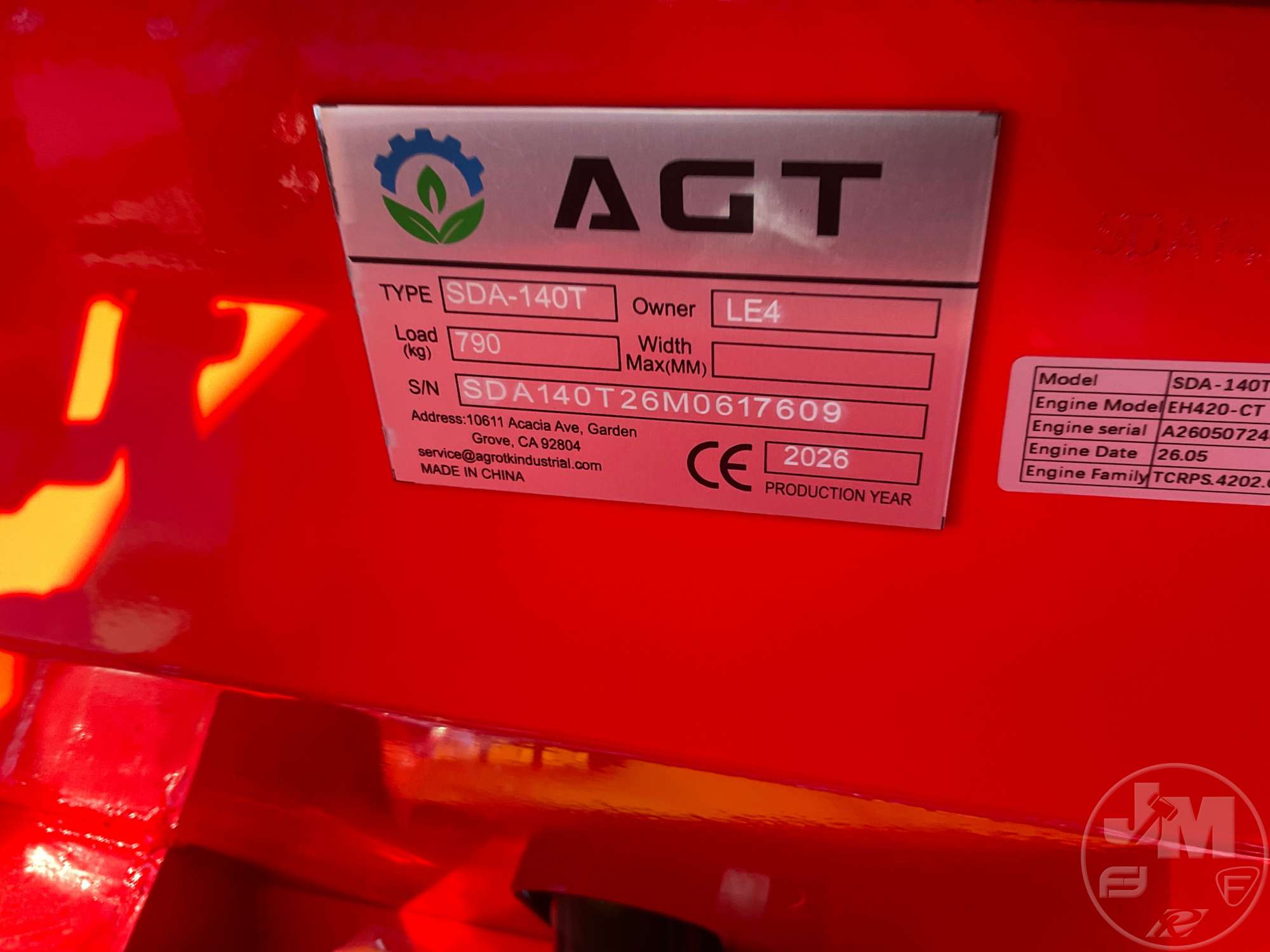2026 AGT SDA-140T