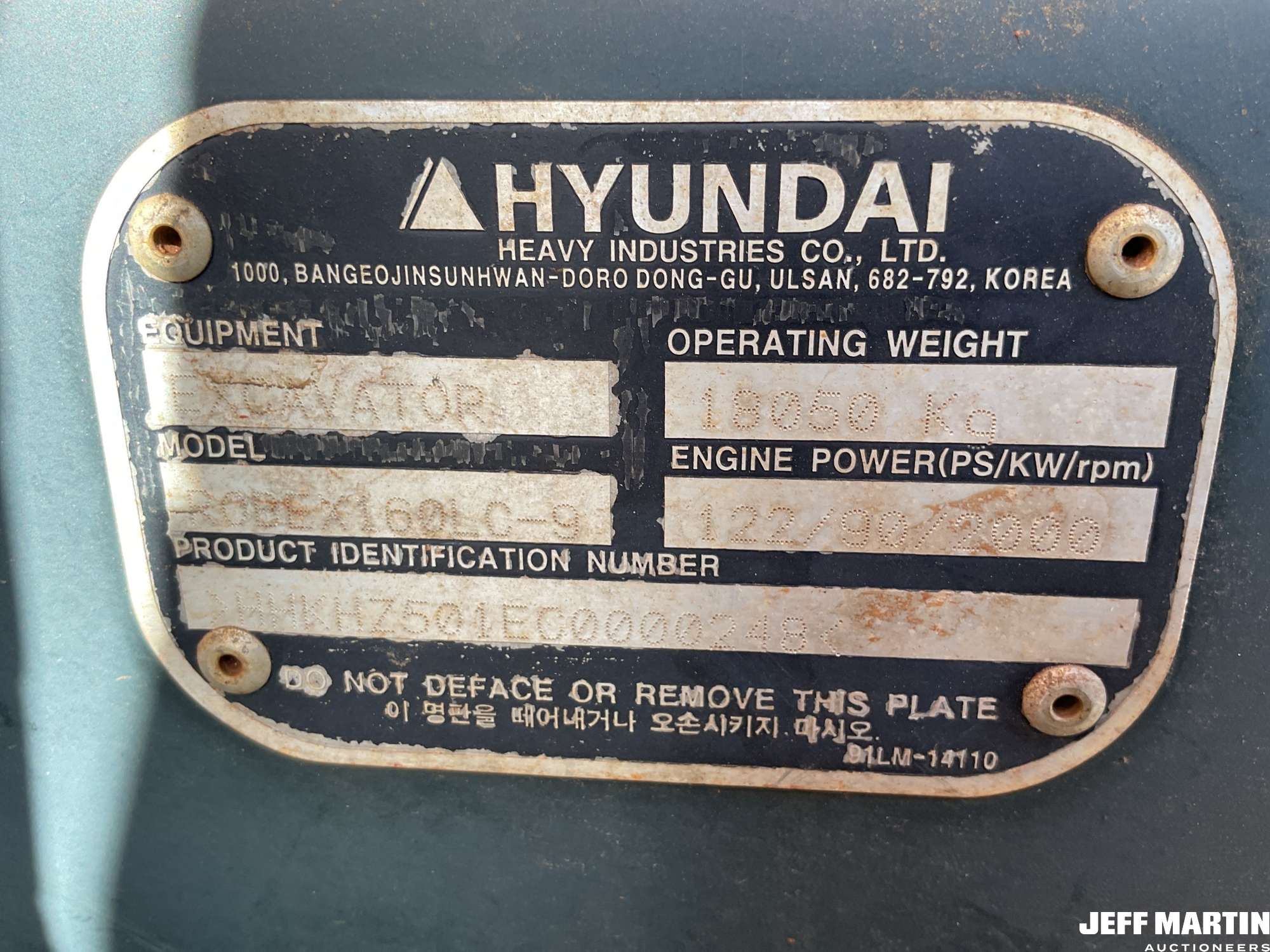 0 Hyundai ROBEX 160LC-9