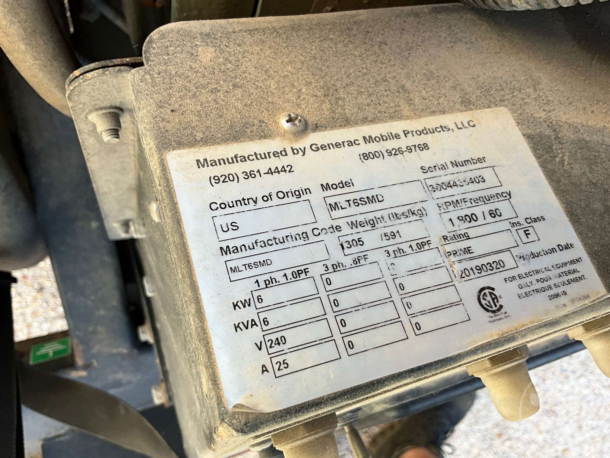 0 Generac MLT6SMD