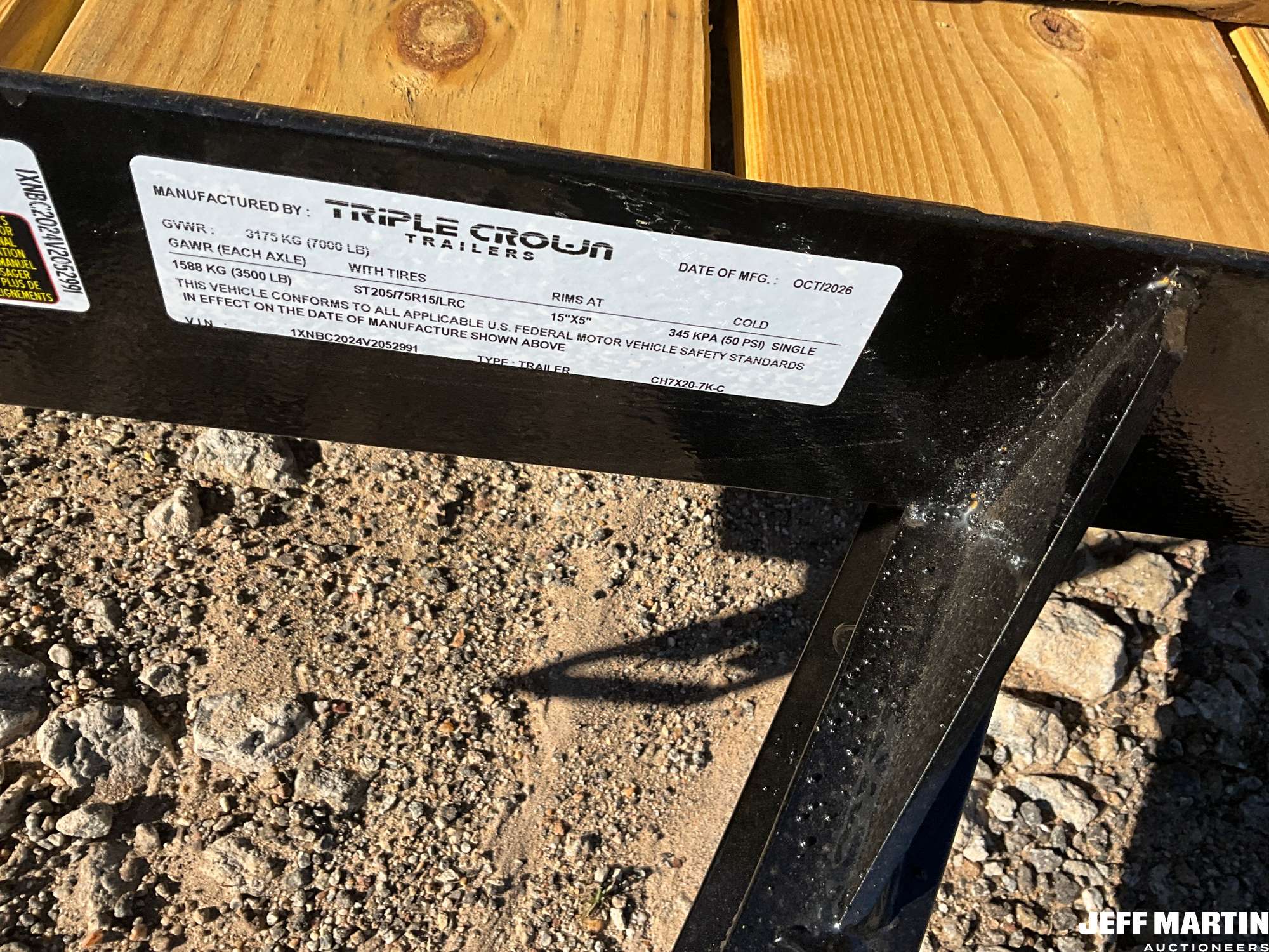 2027 TRIPLE CROWN TRAILERS, INC CH7X20-7K-C