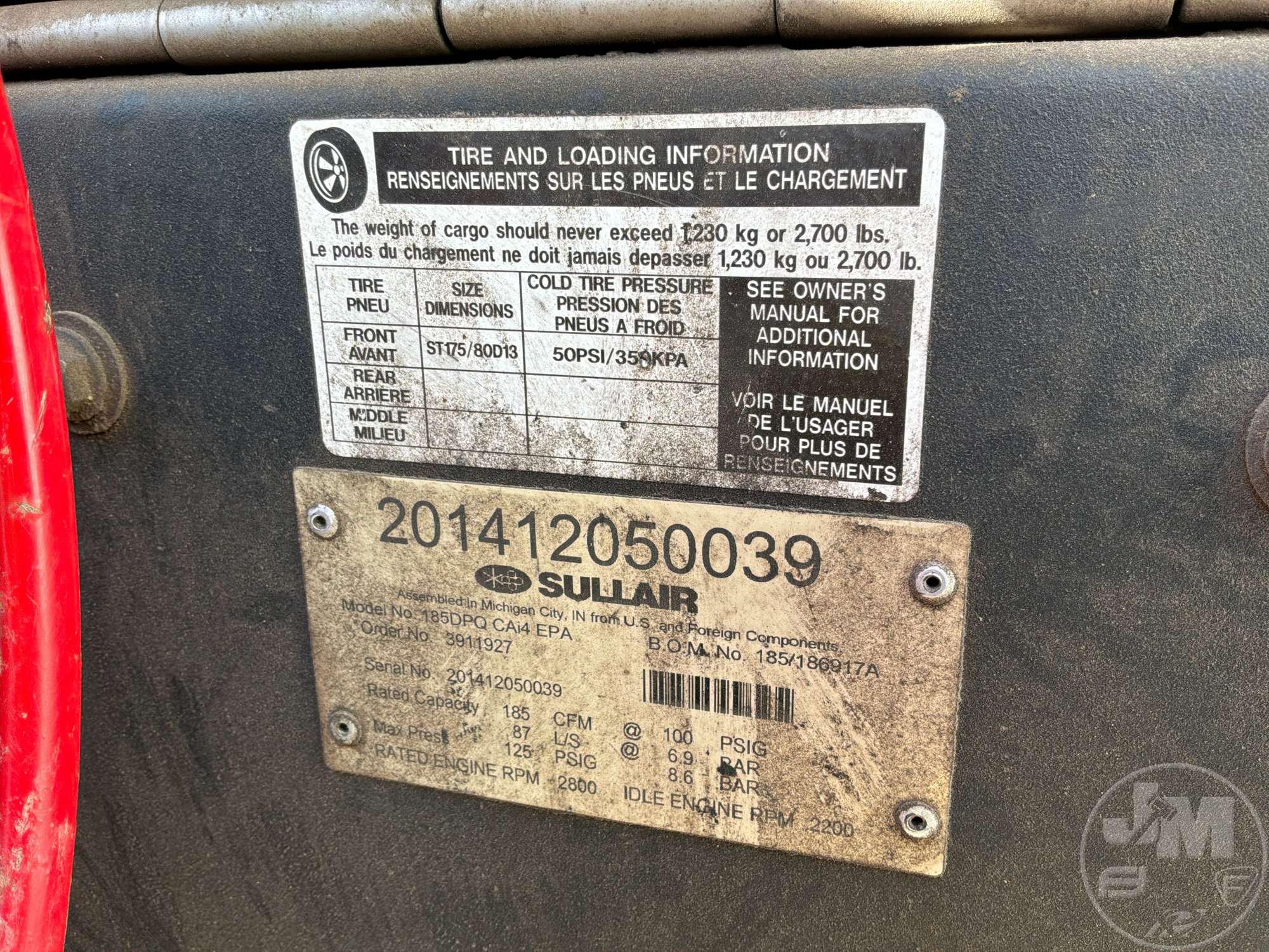 0 Sullair 185 DPQ CAI4