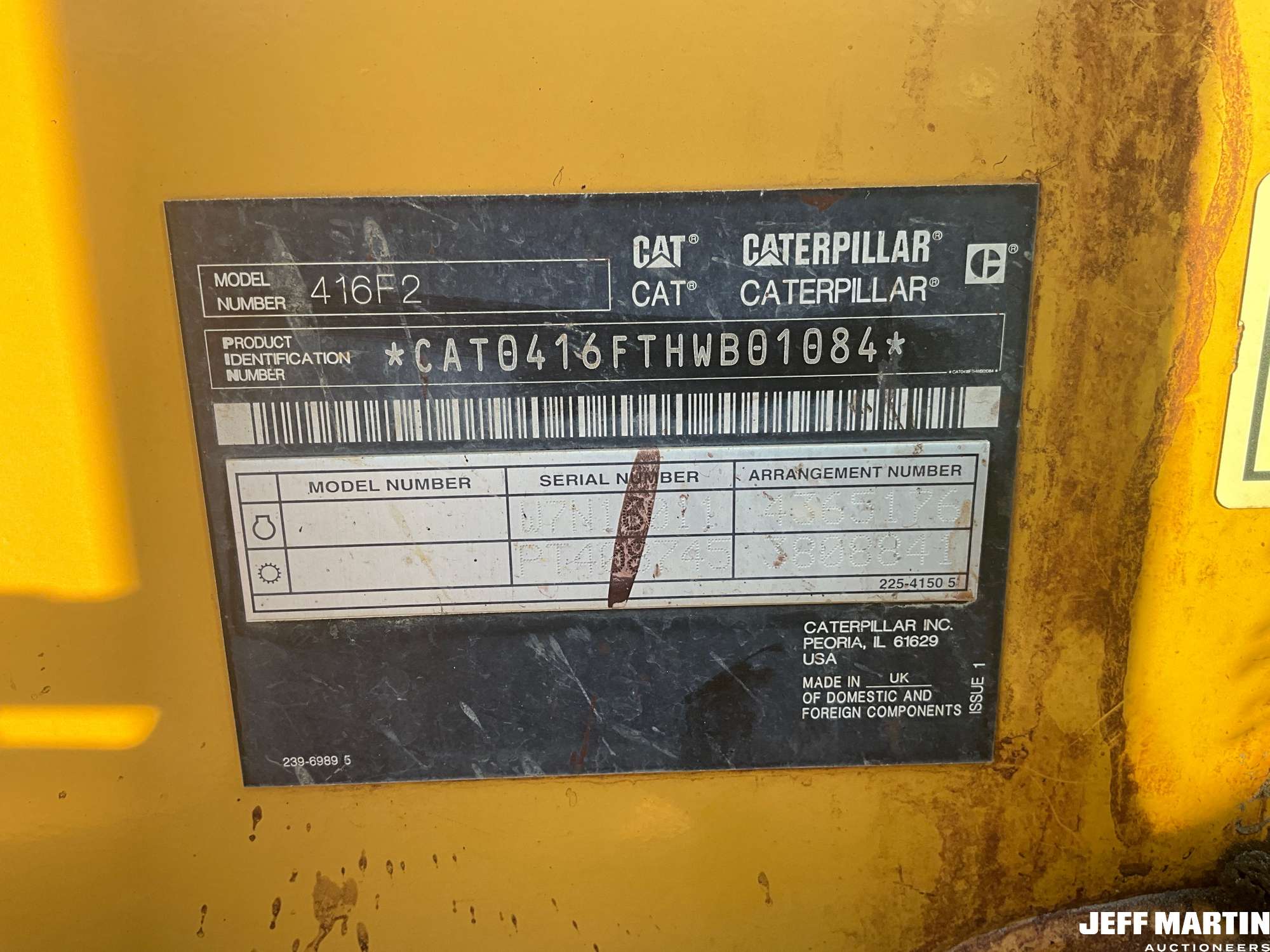 0 Caterpillar 416F2