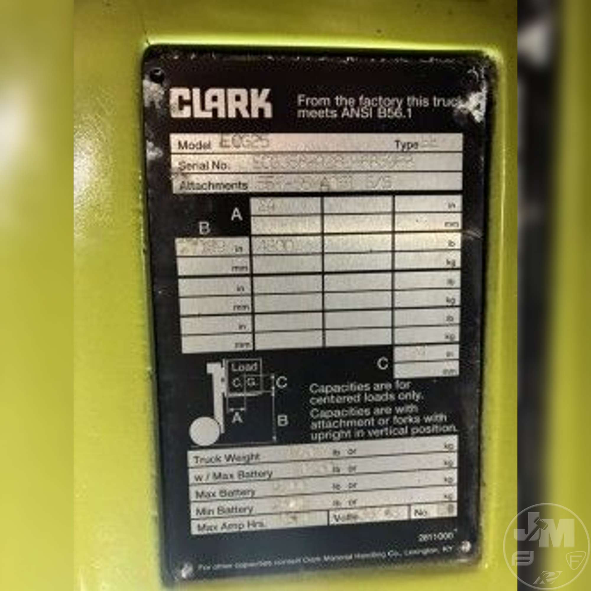 2000 Clark ECG25