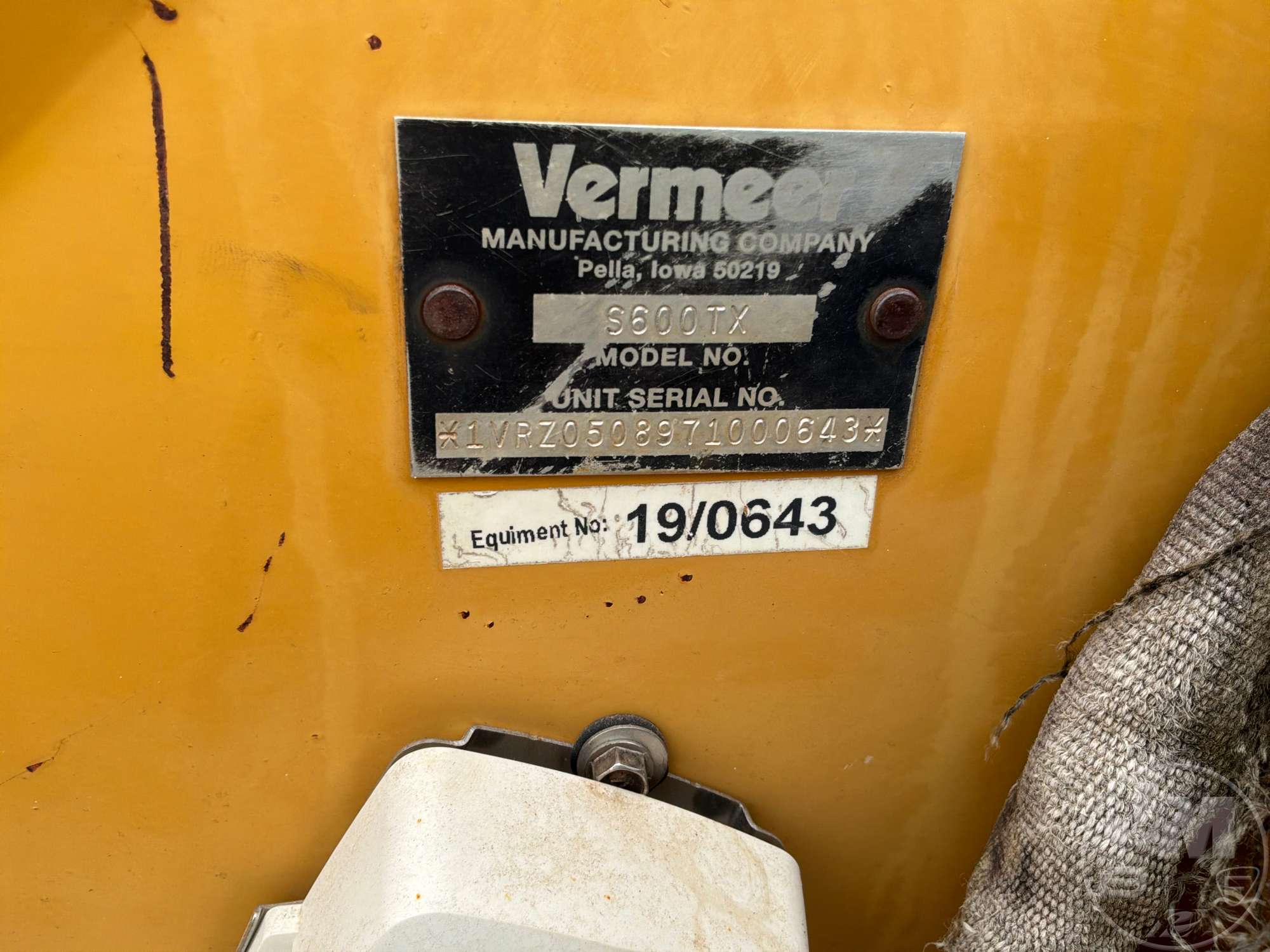 2007 Vermeer S600TX