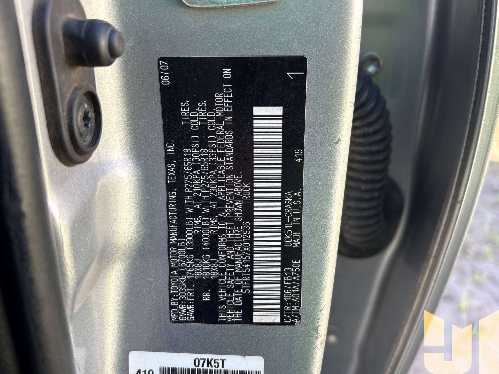 2007 Toyota TUNDRA
