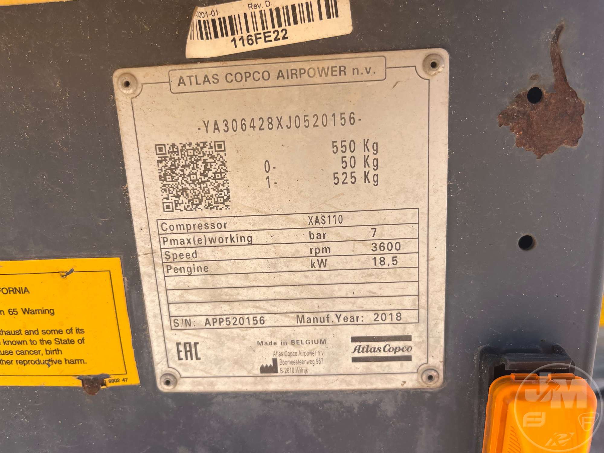 0 Atlas Copco XAS 110