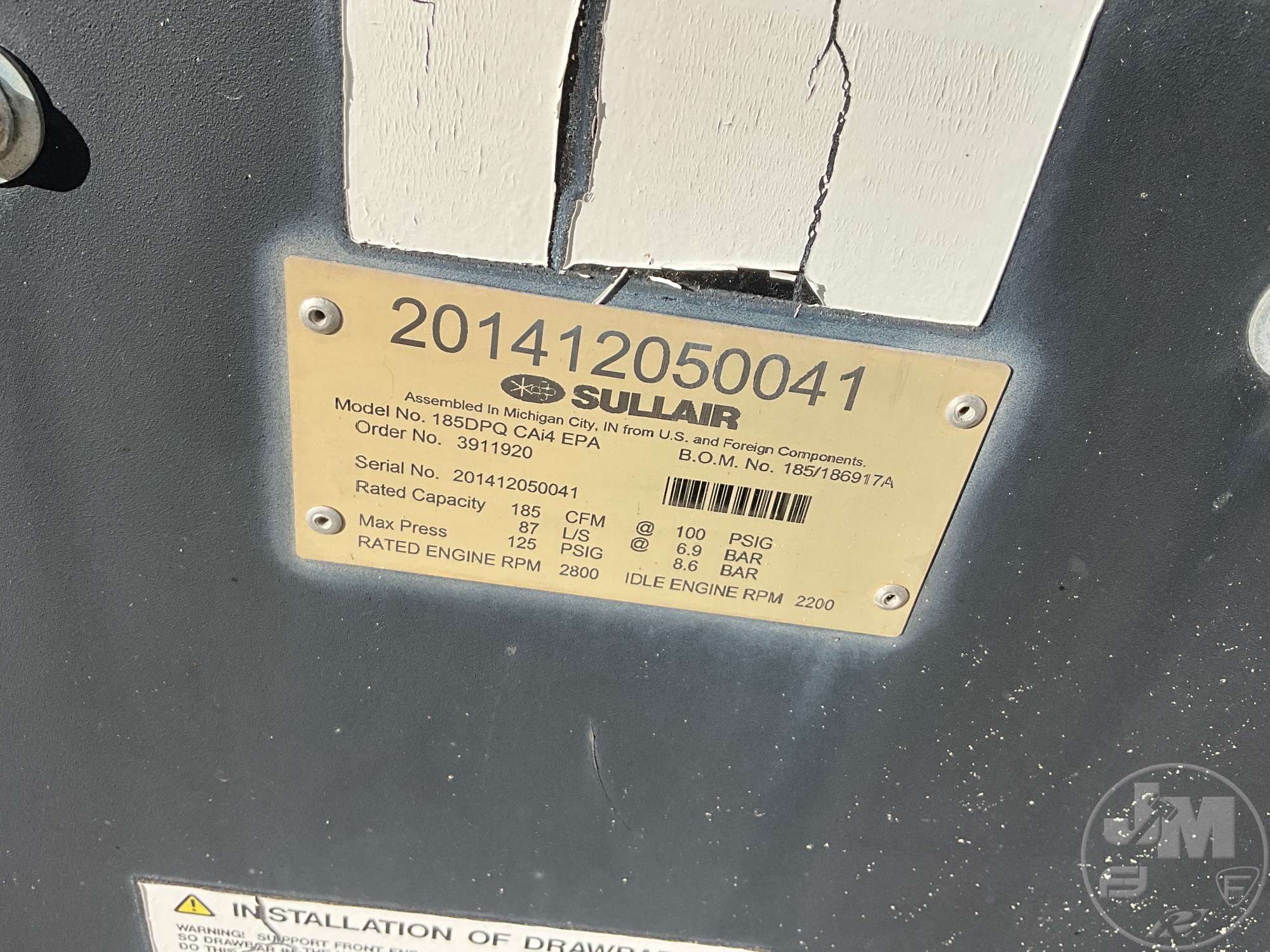 0 Sullair 185 DPQ CAI4 EPA