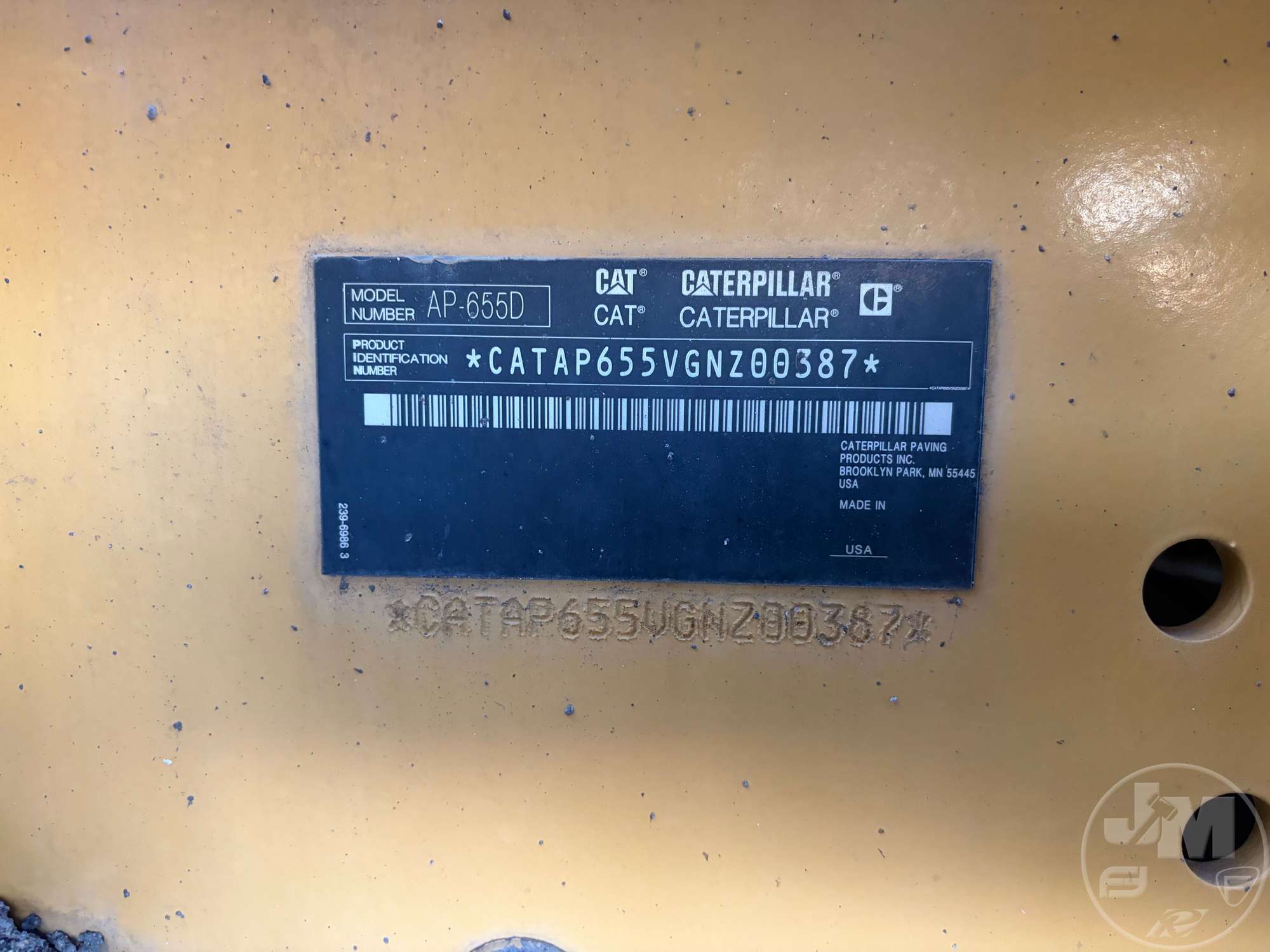 2012 Caterpillar AP655D
