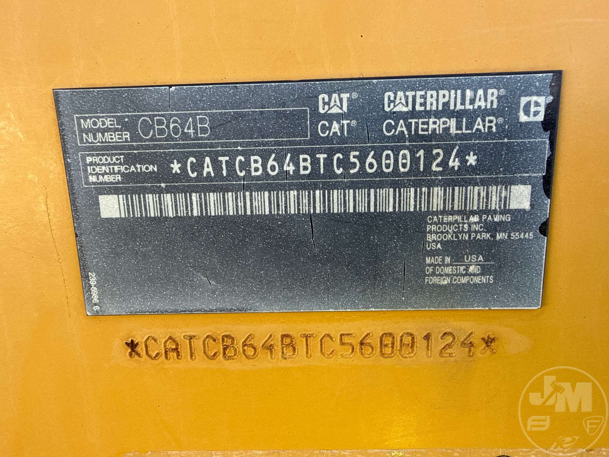 2016 Caterpillar CB64B