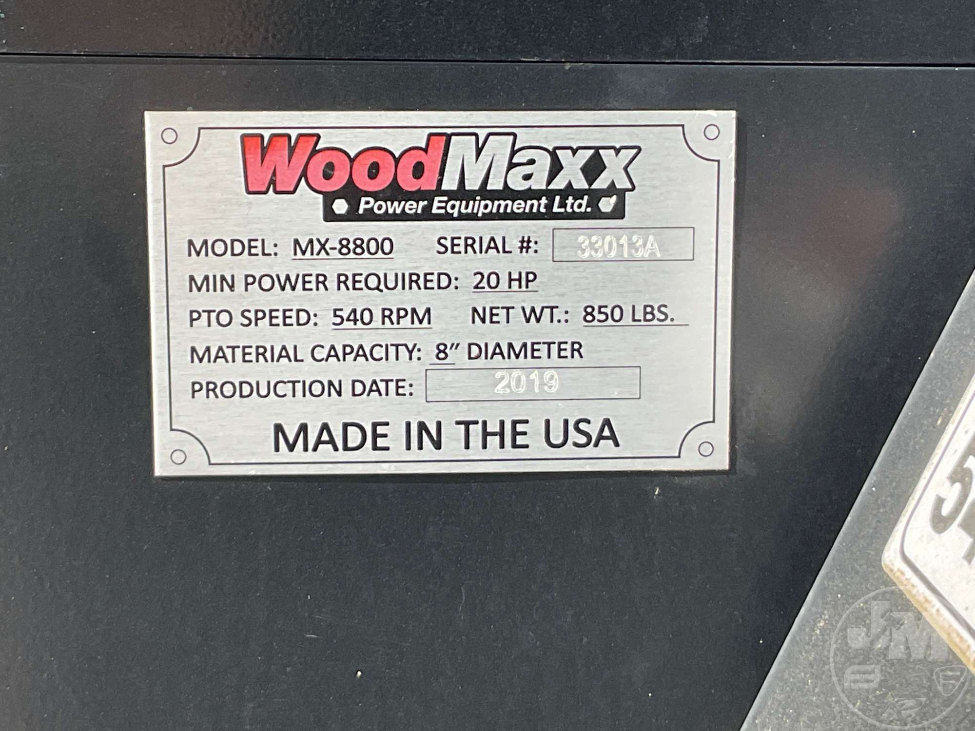 2019 Woodmaxx MX-8800