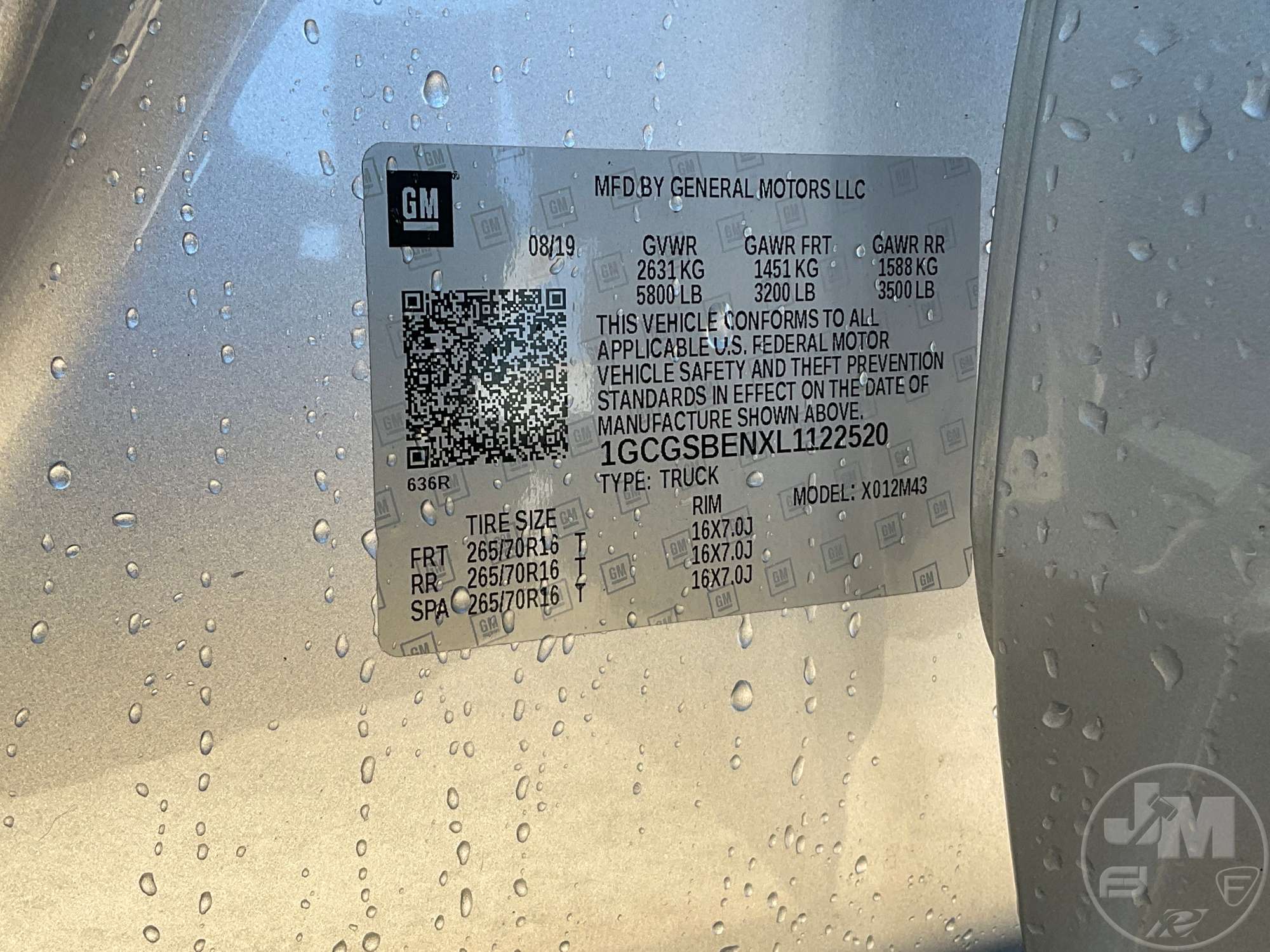 2020 Chevrolet COLORADO