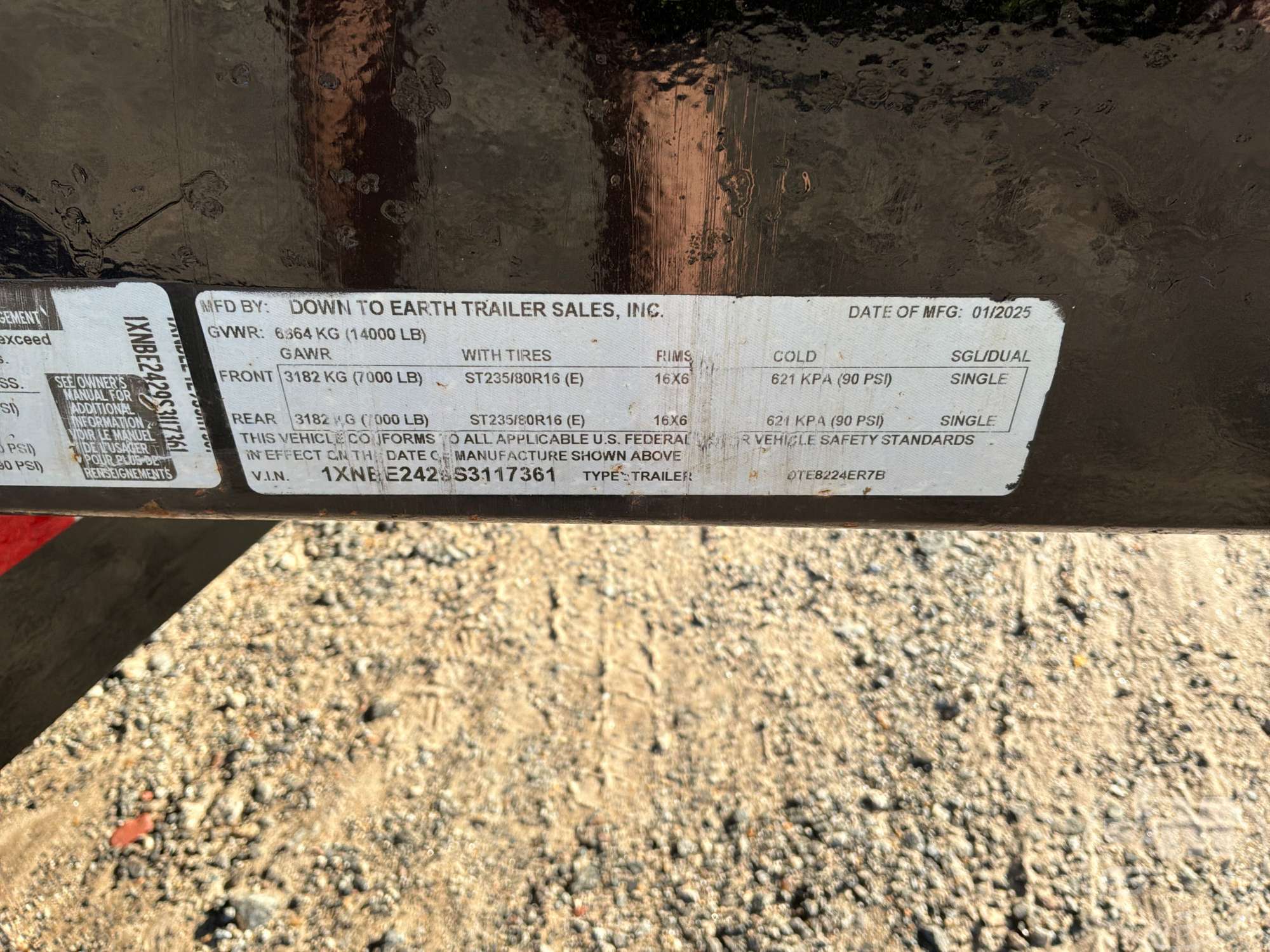 2025 Down To Earth Trailer Sales 0TE8224ER7B