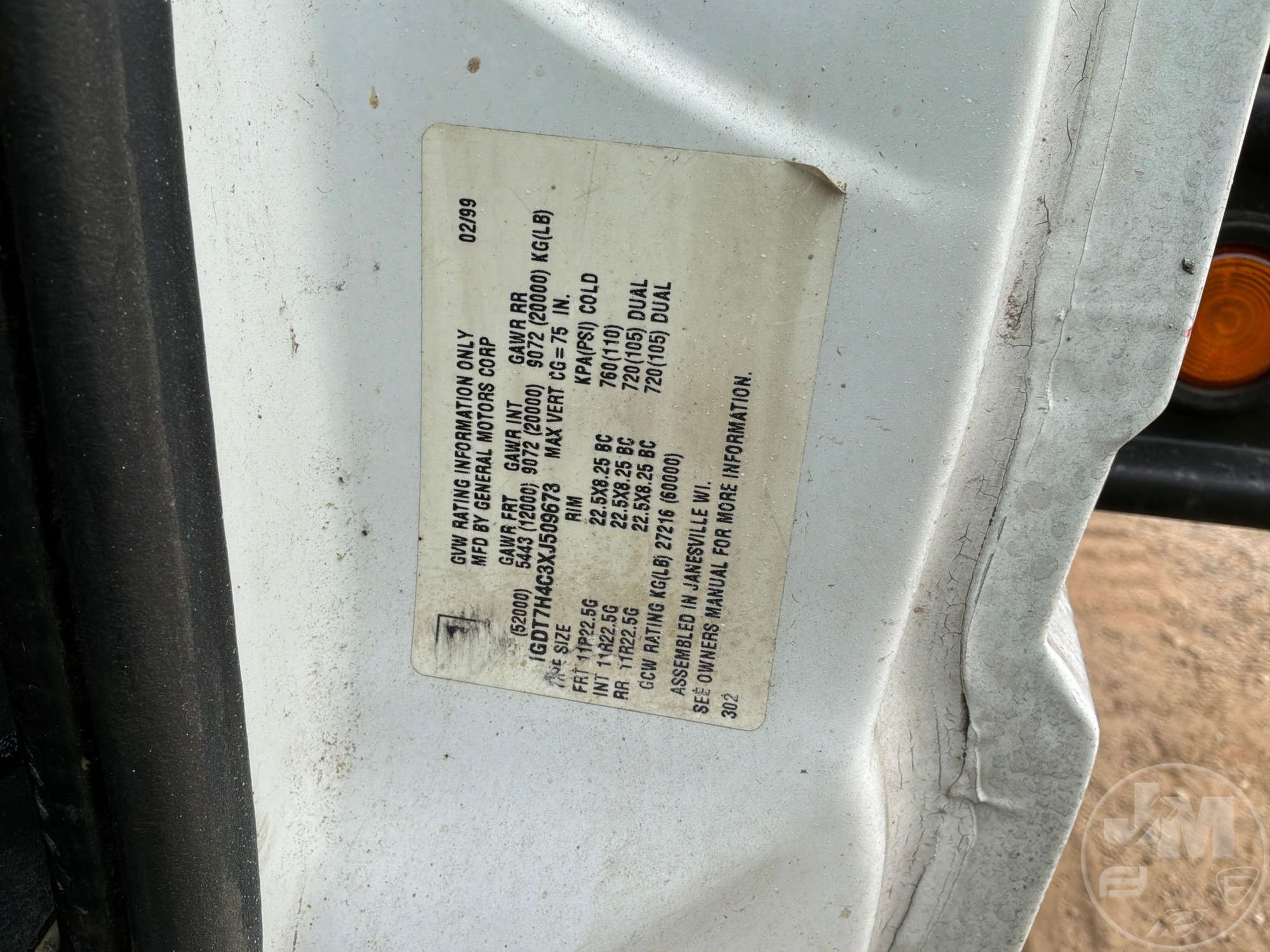 1999 GMC C7