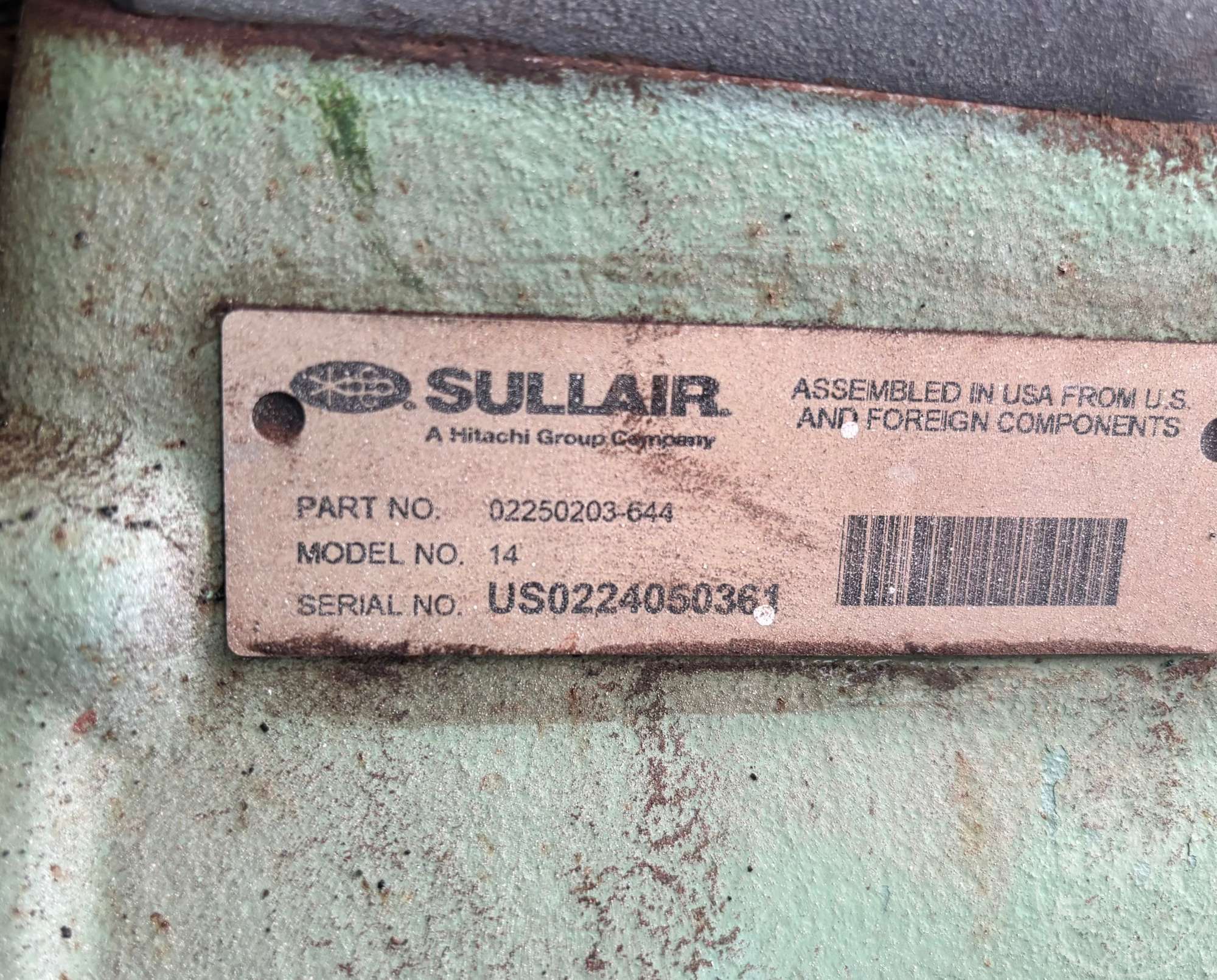 0 Sullair 185/D/DPQ/KU