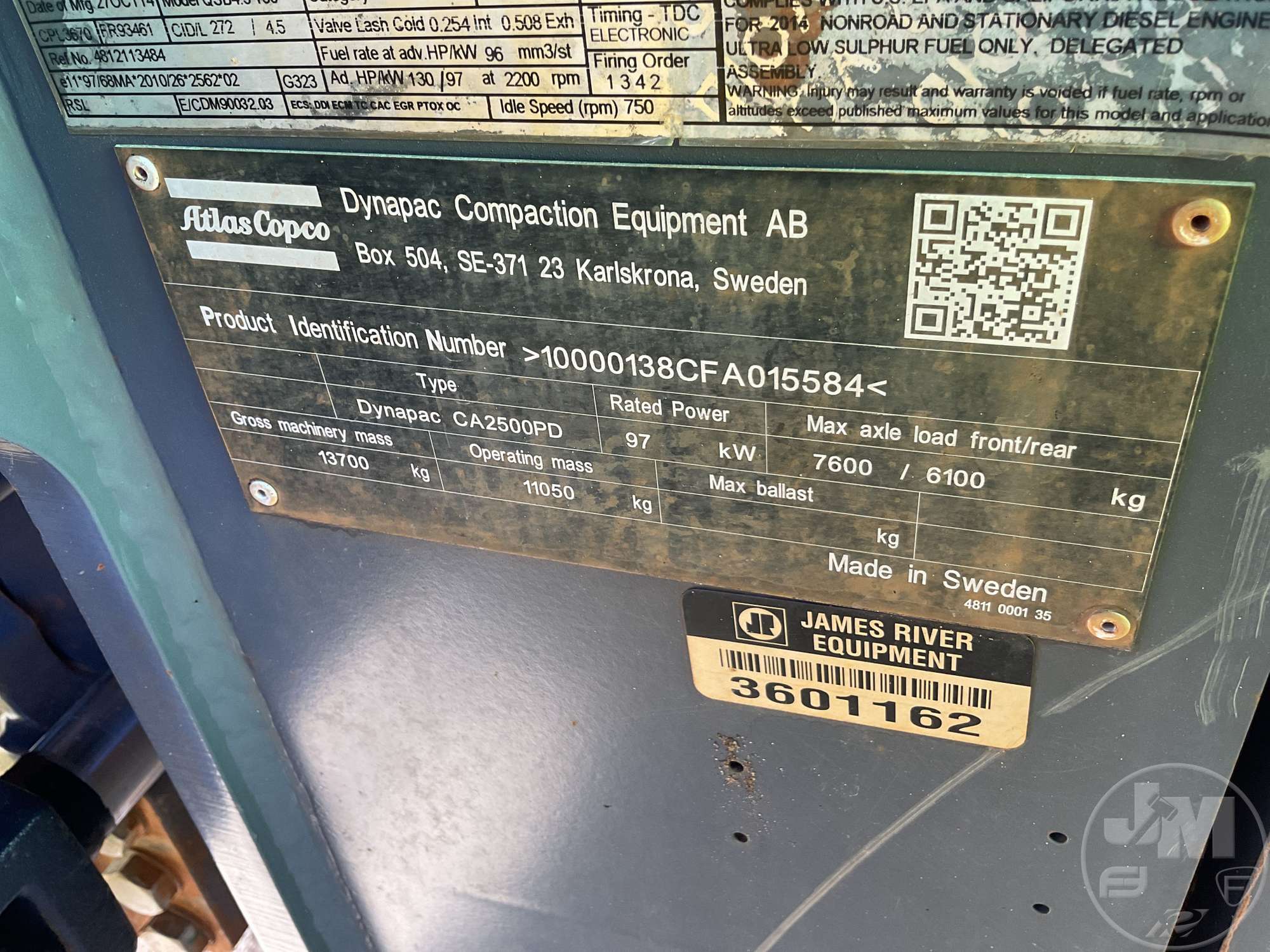 2015 Dynapac CA2500D