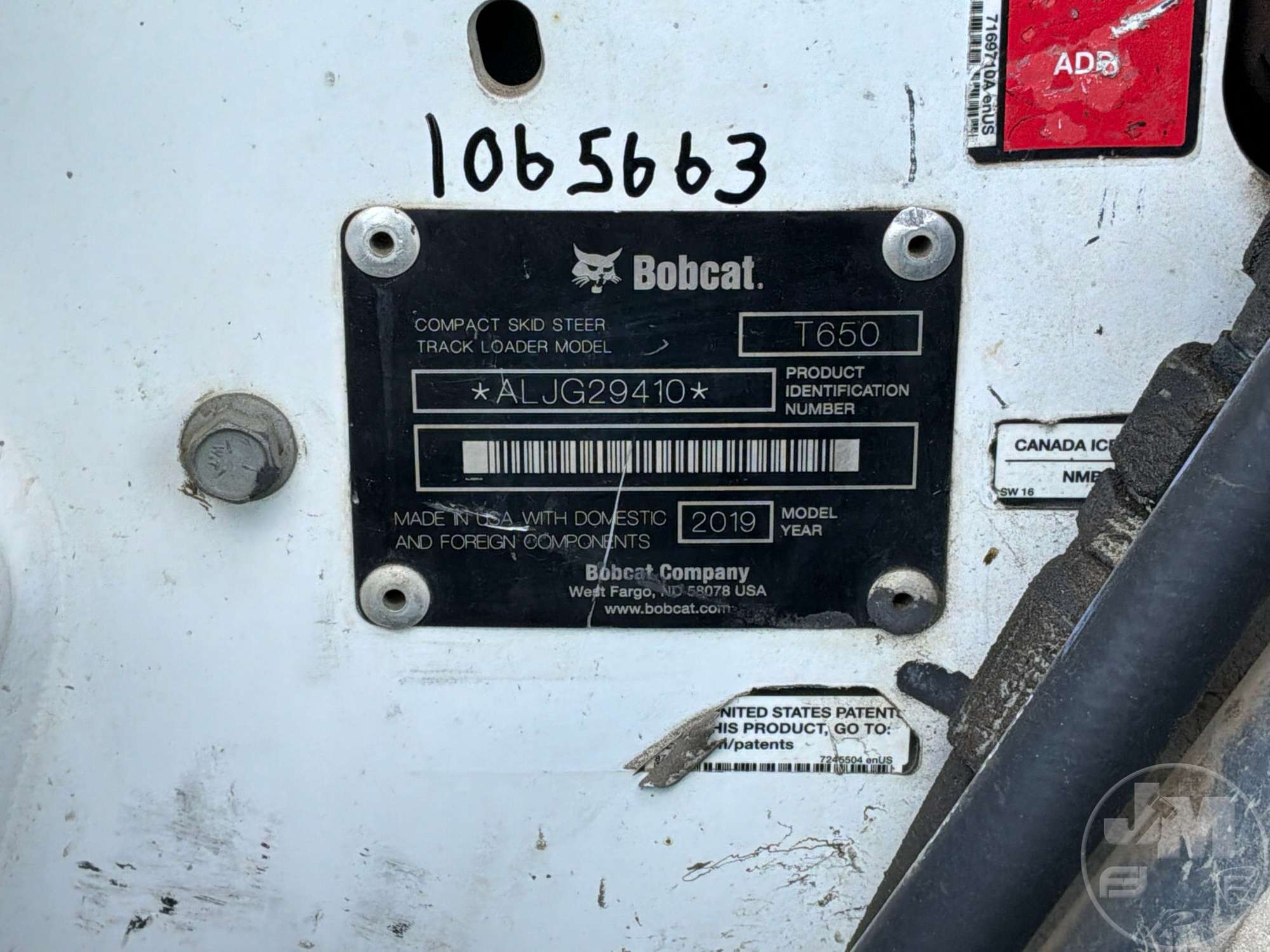 2019 Bobcat T650