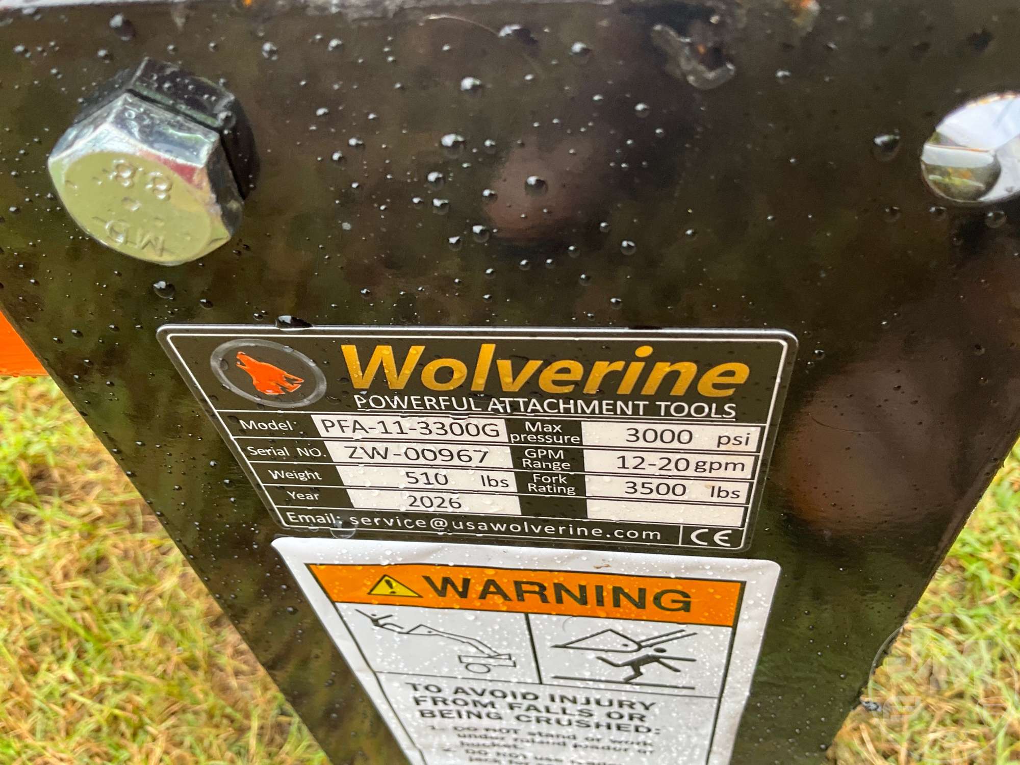 2026 Wolverine PFA-11-3300G