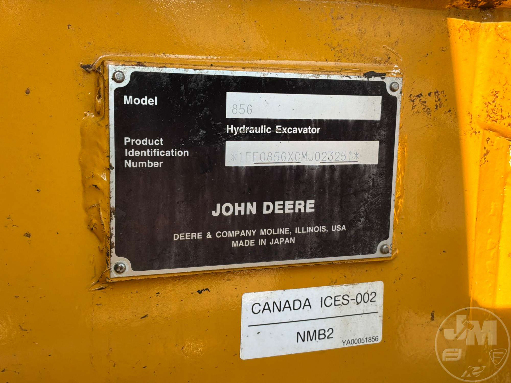 2022 John Deere 85G