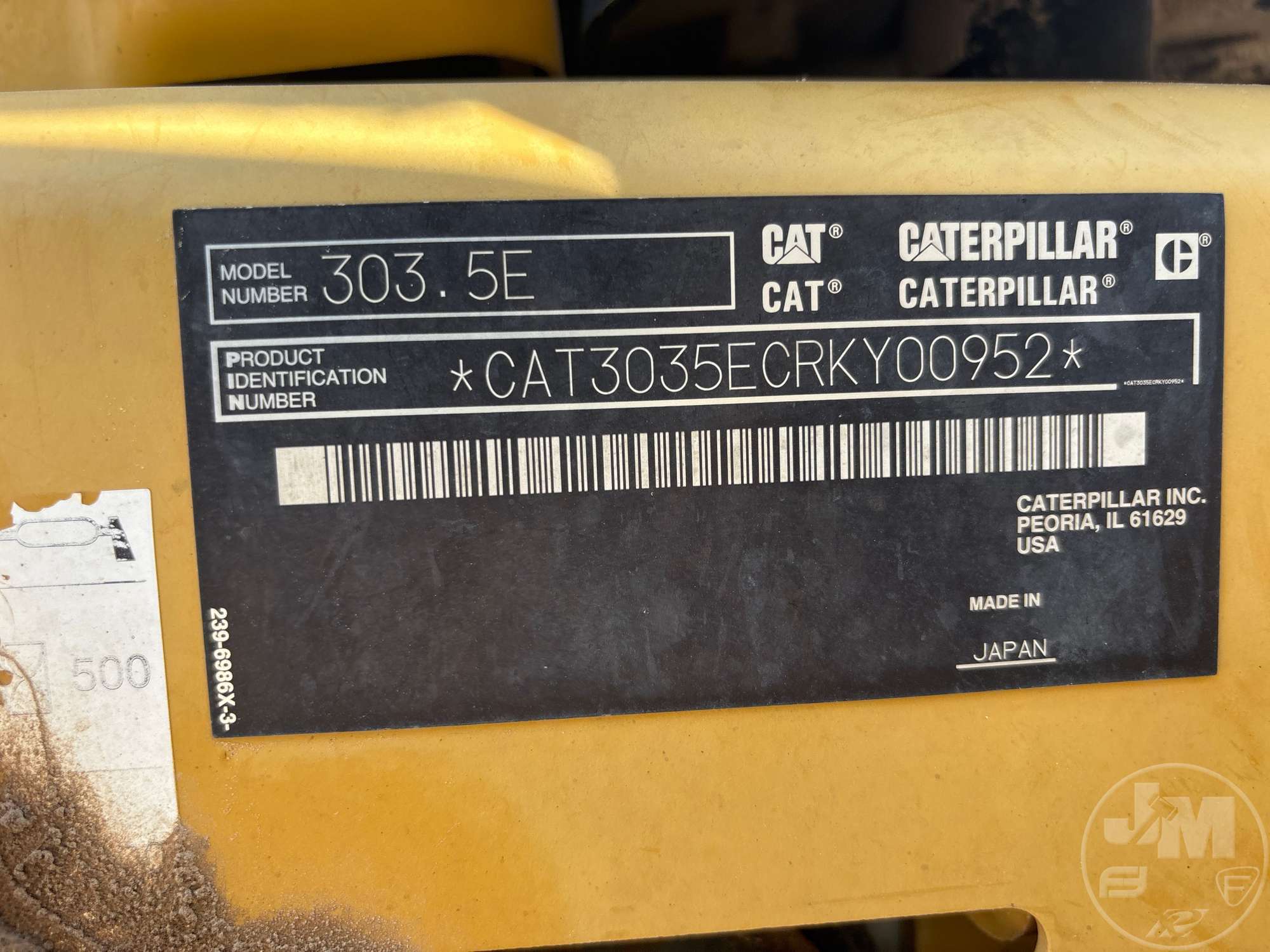 2012 Caterpillar 303.5E CR