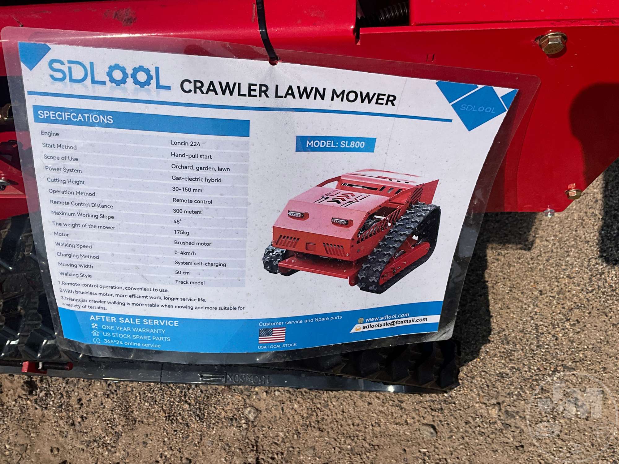 2026 MMS MS800 REMOTE CONTROL LAWN MOWER