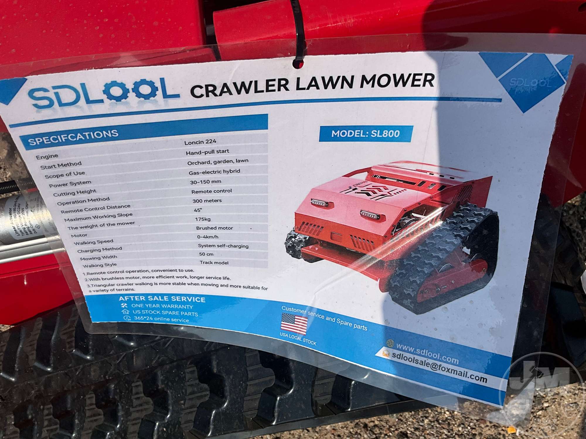 2026 MMS MS800 REMOTE CONTROL LAWN MOWER