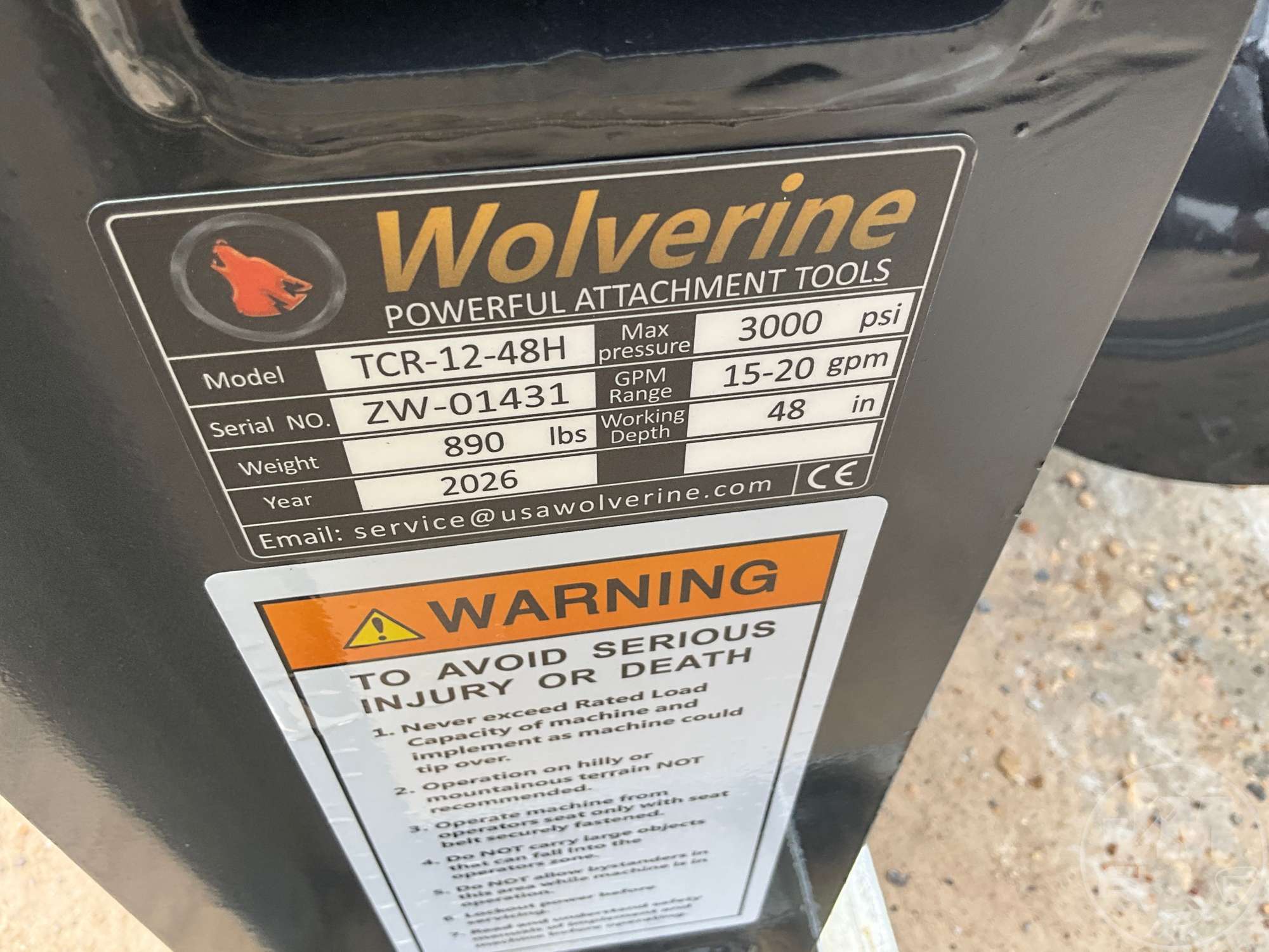 2026 Wolverine TCR-12-48H