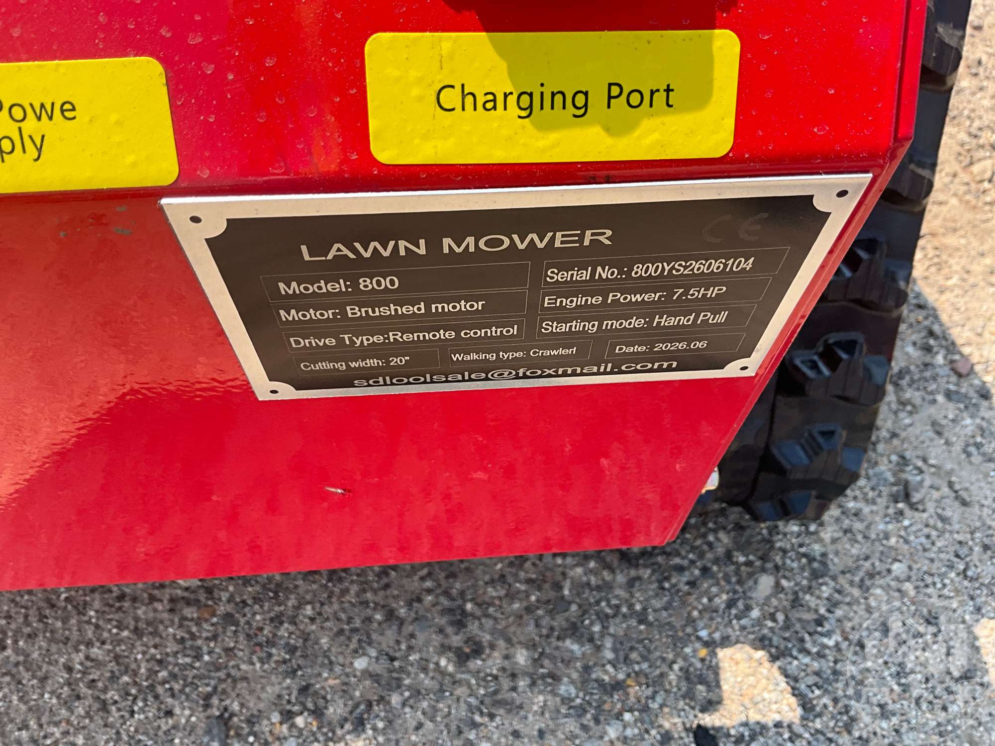 2026 MMS MS800 REMOTE CONTROL LAWN MOWER