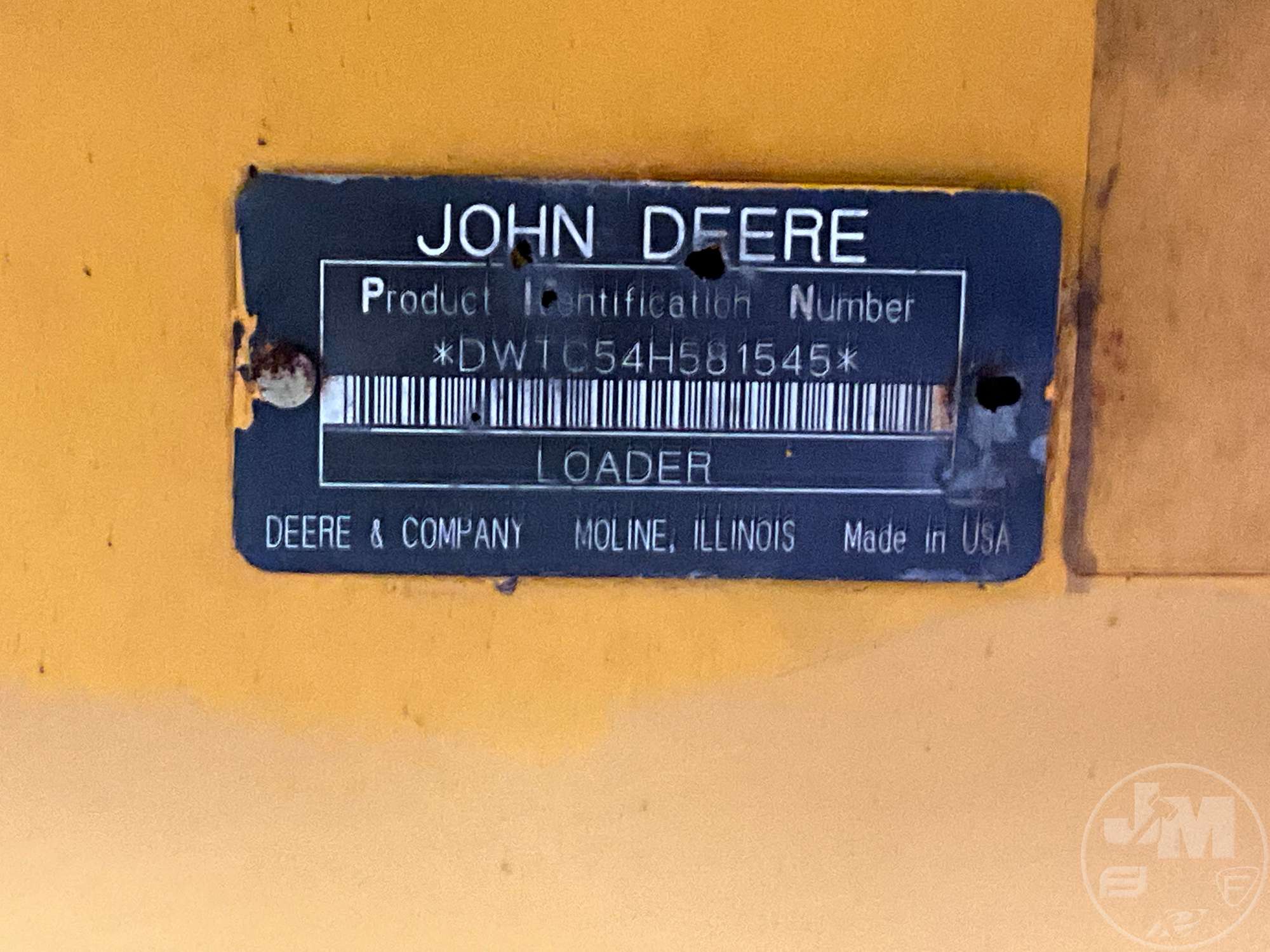 2001 John Deere TC54H