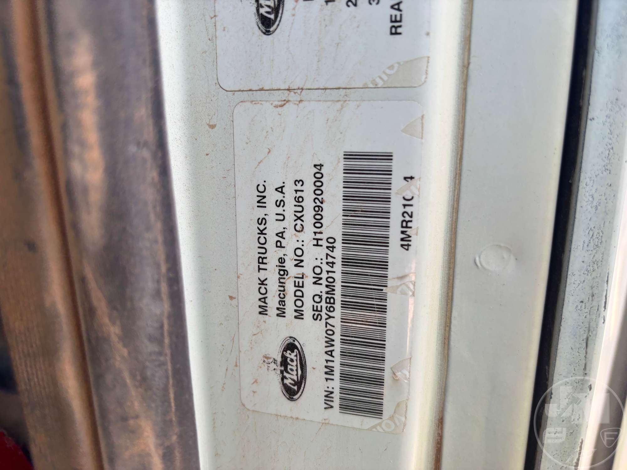 2011 Mack CXU613