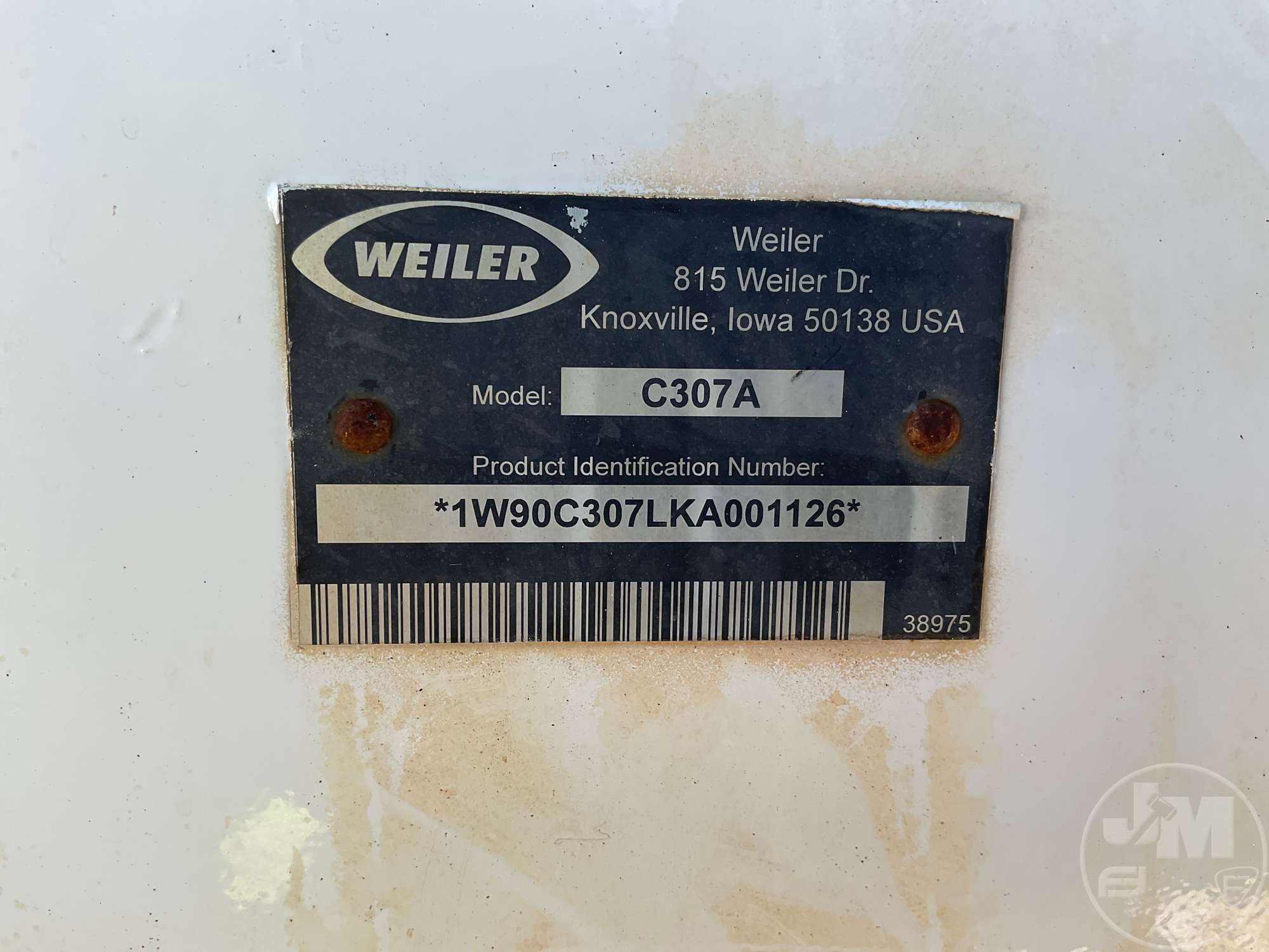 2018 Weiler C307A