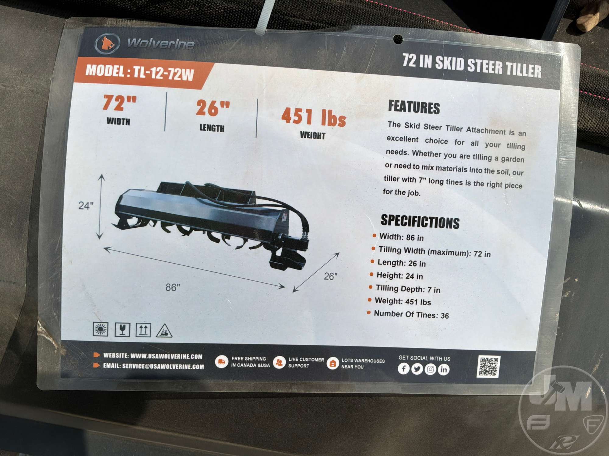 2026 Wolverine TL-12-72W