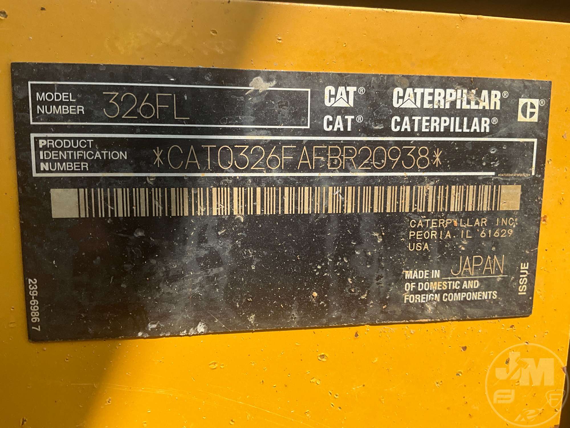 2019 Caterpillar 326F L