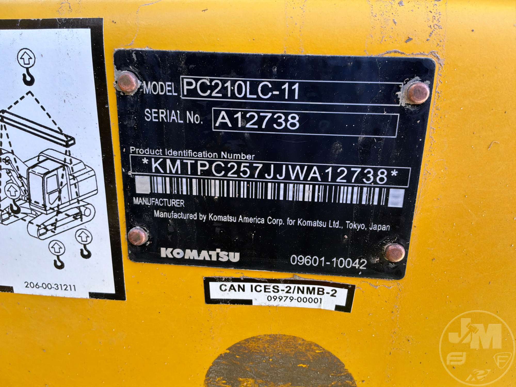 2019 Komatsu PC210LC-11