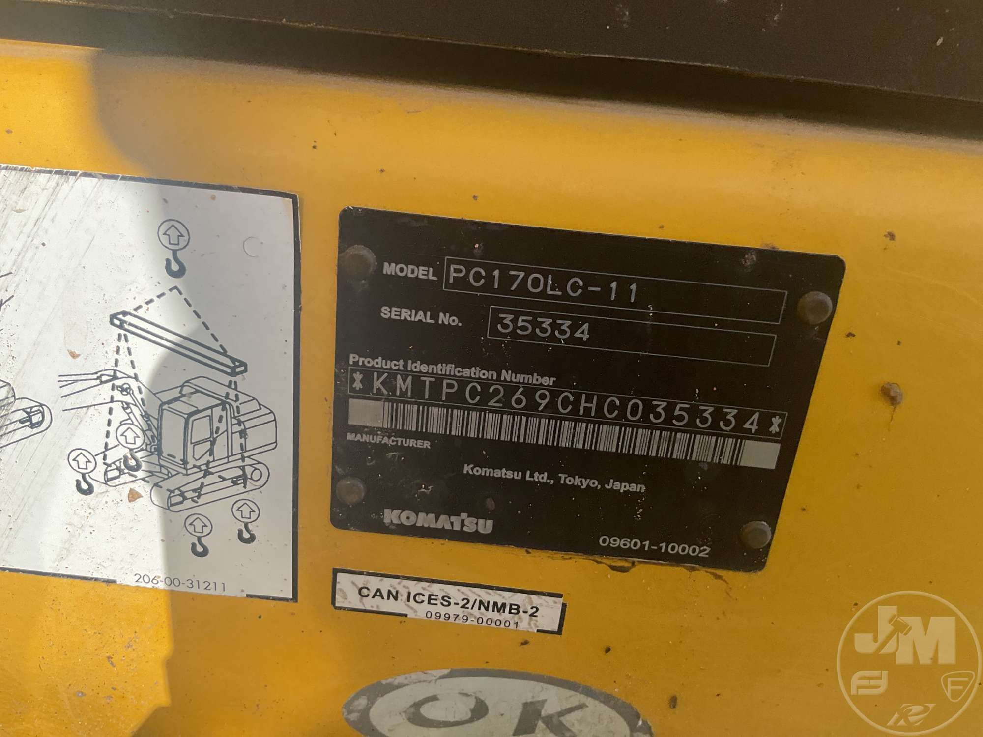 2017 Komatsu PC170LC-11