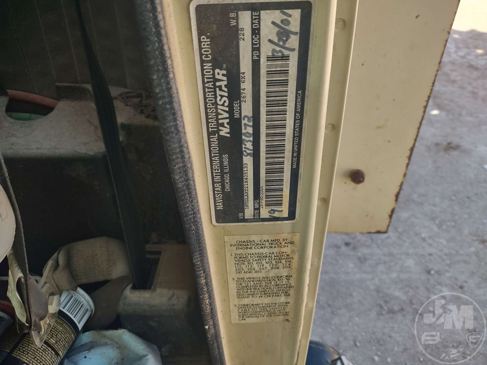 2001 International 2674 6X4