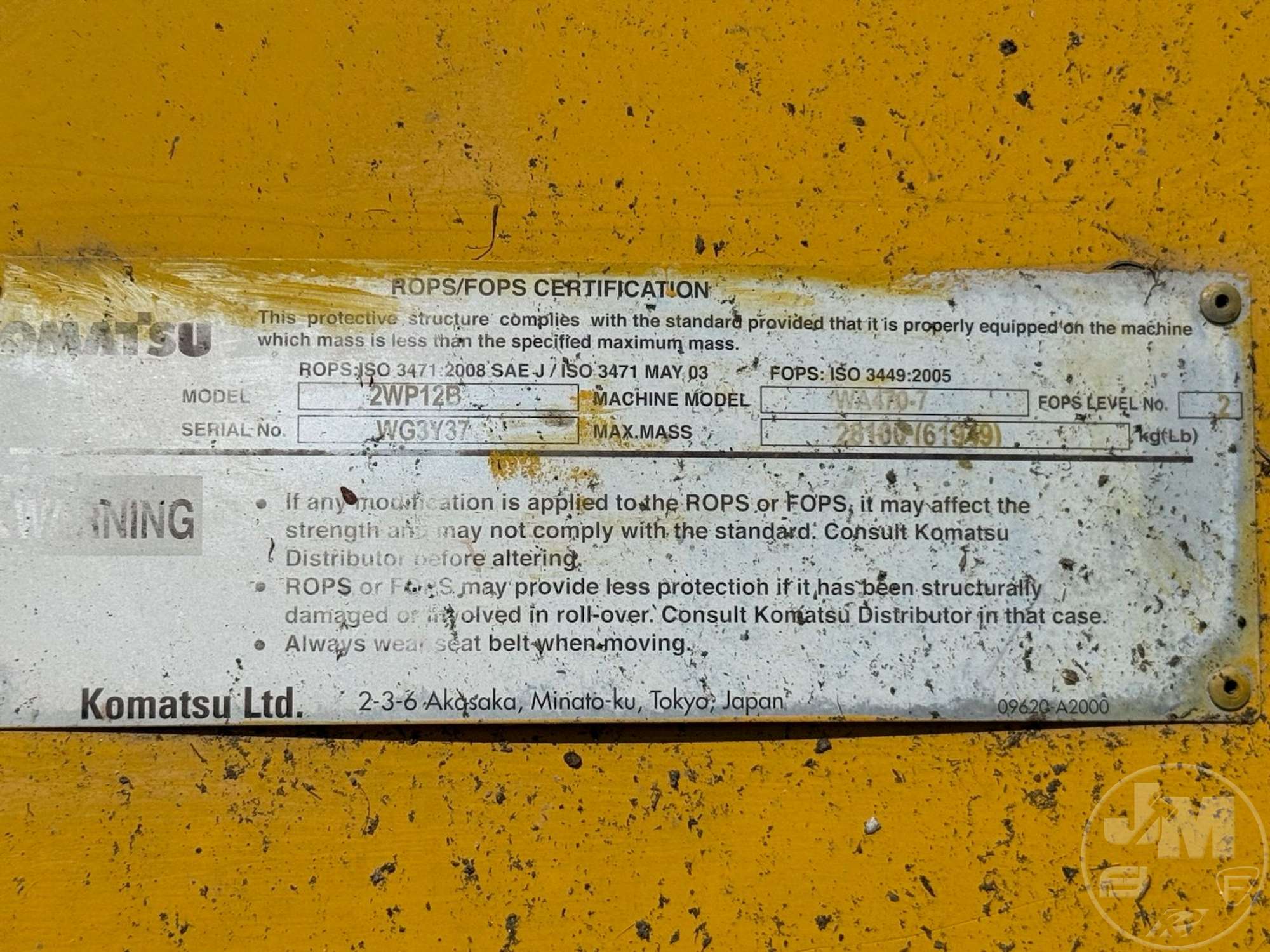 0 Komatsu WA470-7