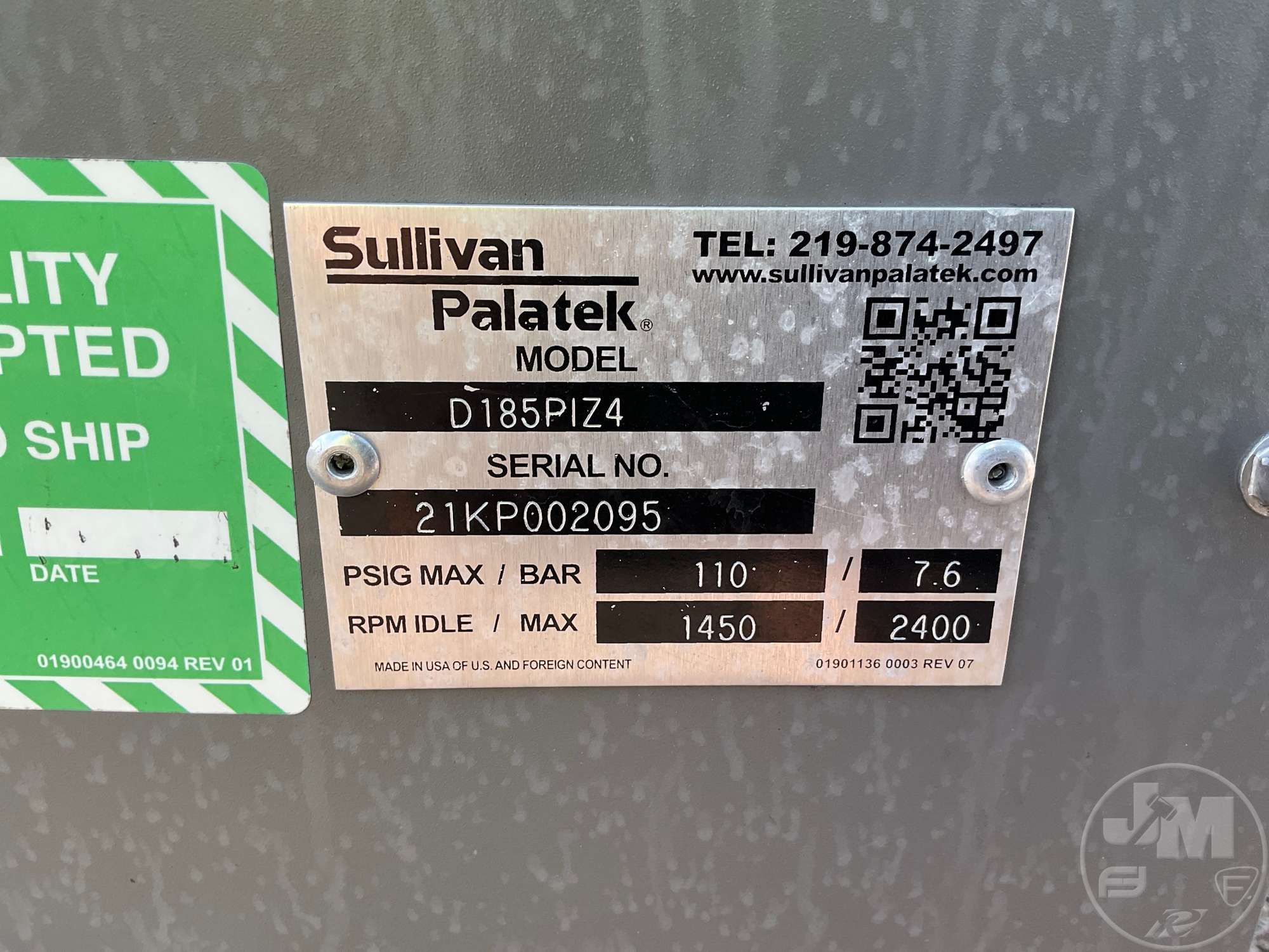 0 Sullivan-Palatek / Boss 185PIZ4