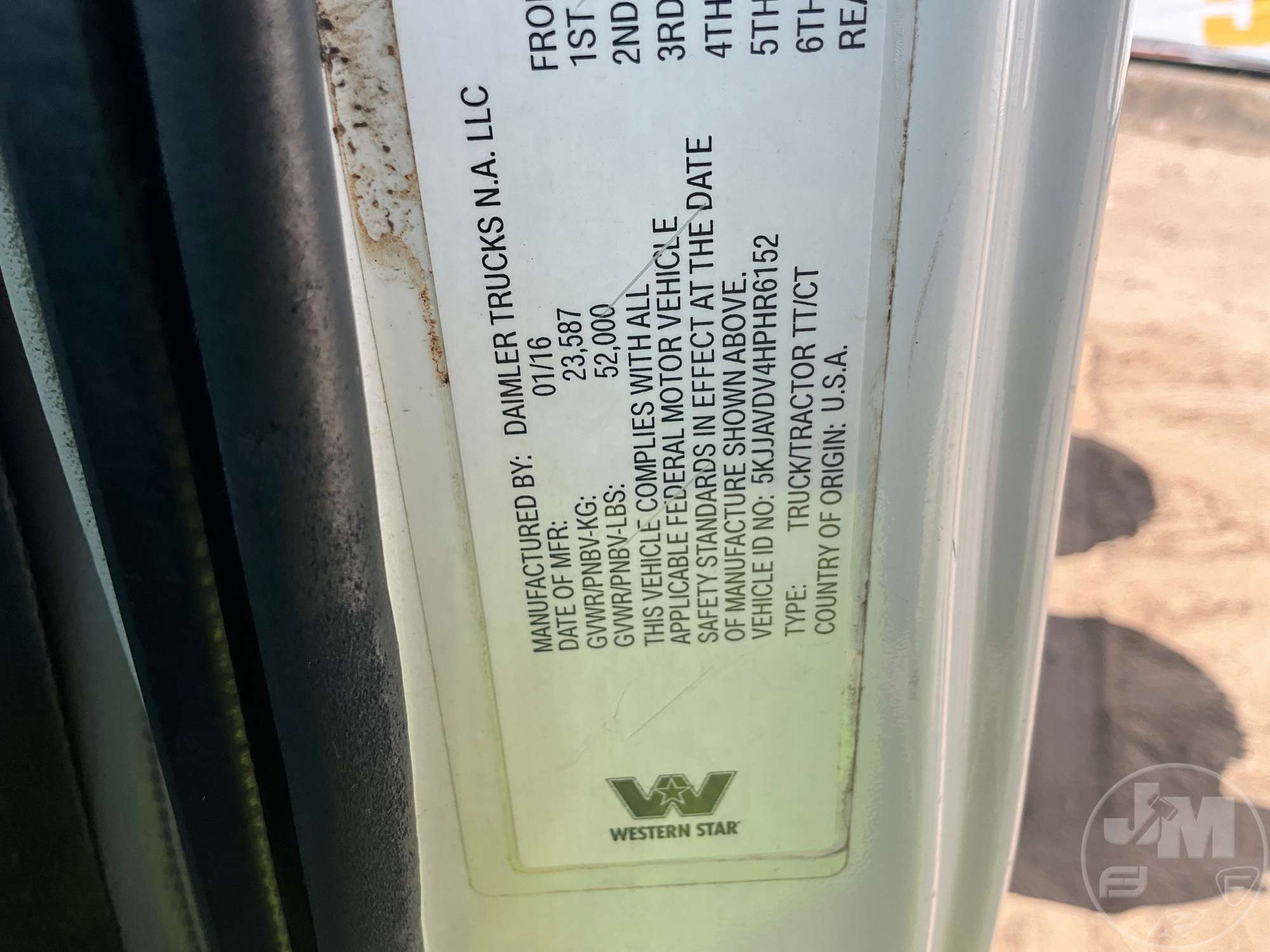 2017 Western Star 4700SF