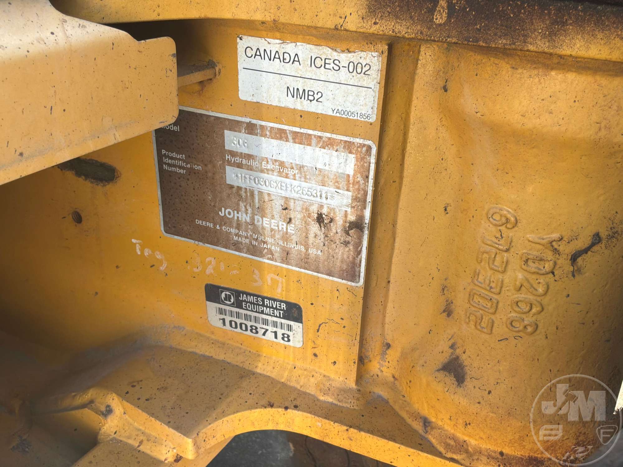 2017 John Deere 30G