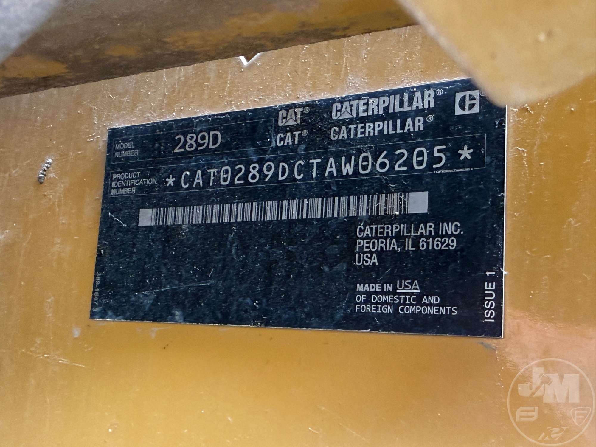 2017 Caterpillar 289D
