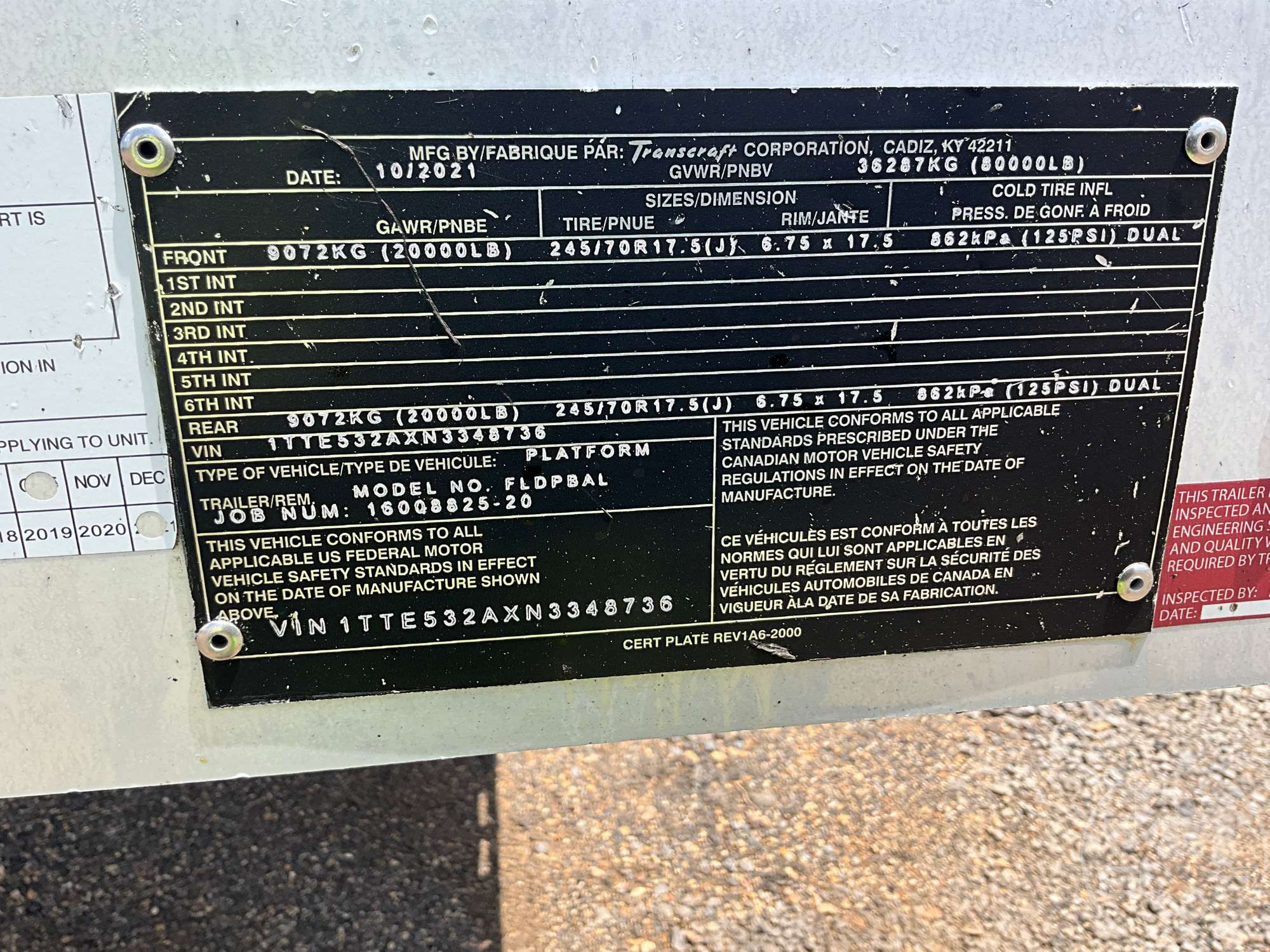 2022 Transcraft FLDPBAL