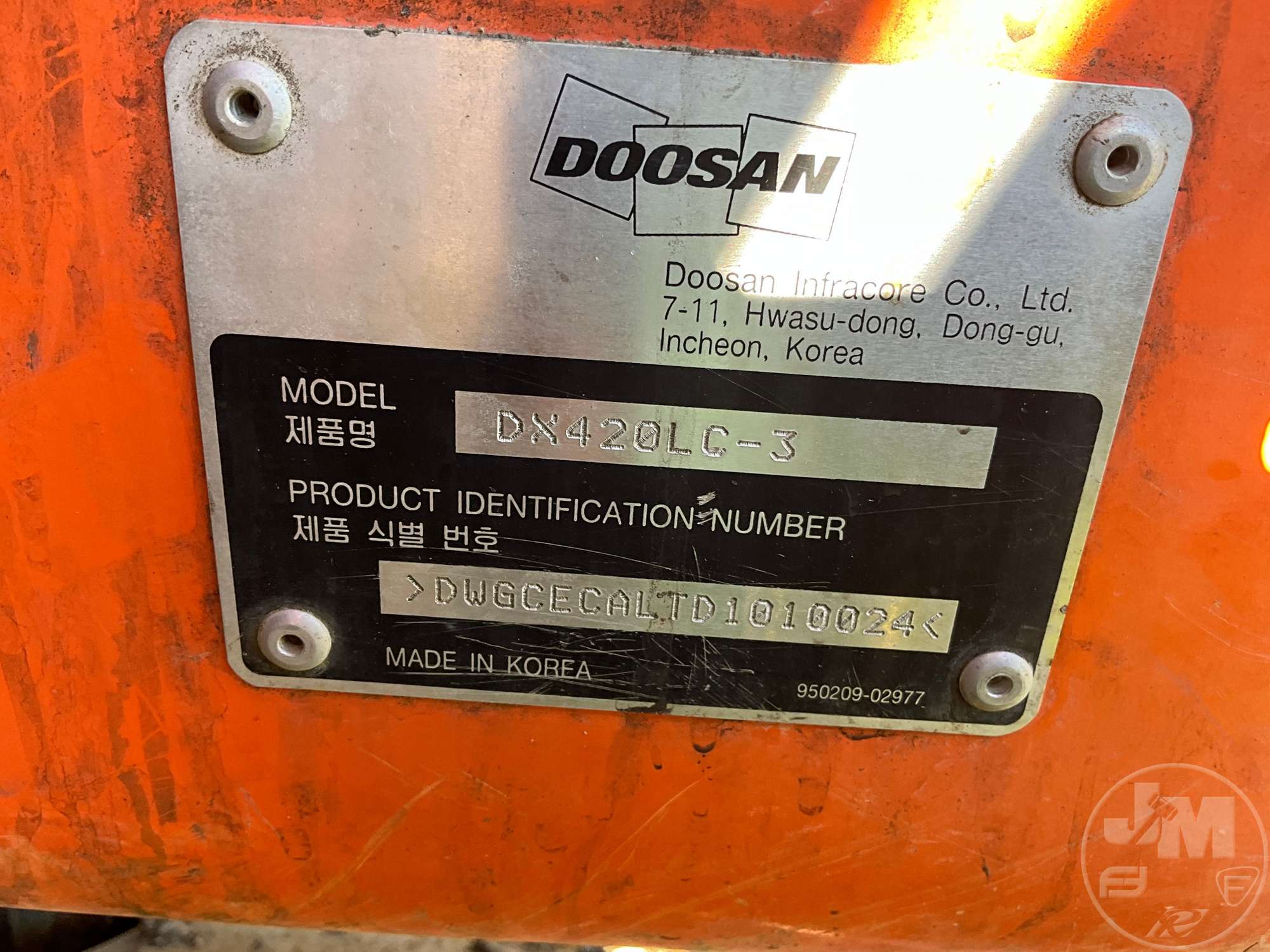 2013 Doosan DX420LC-3