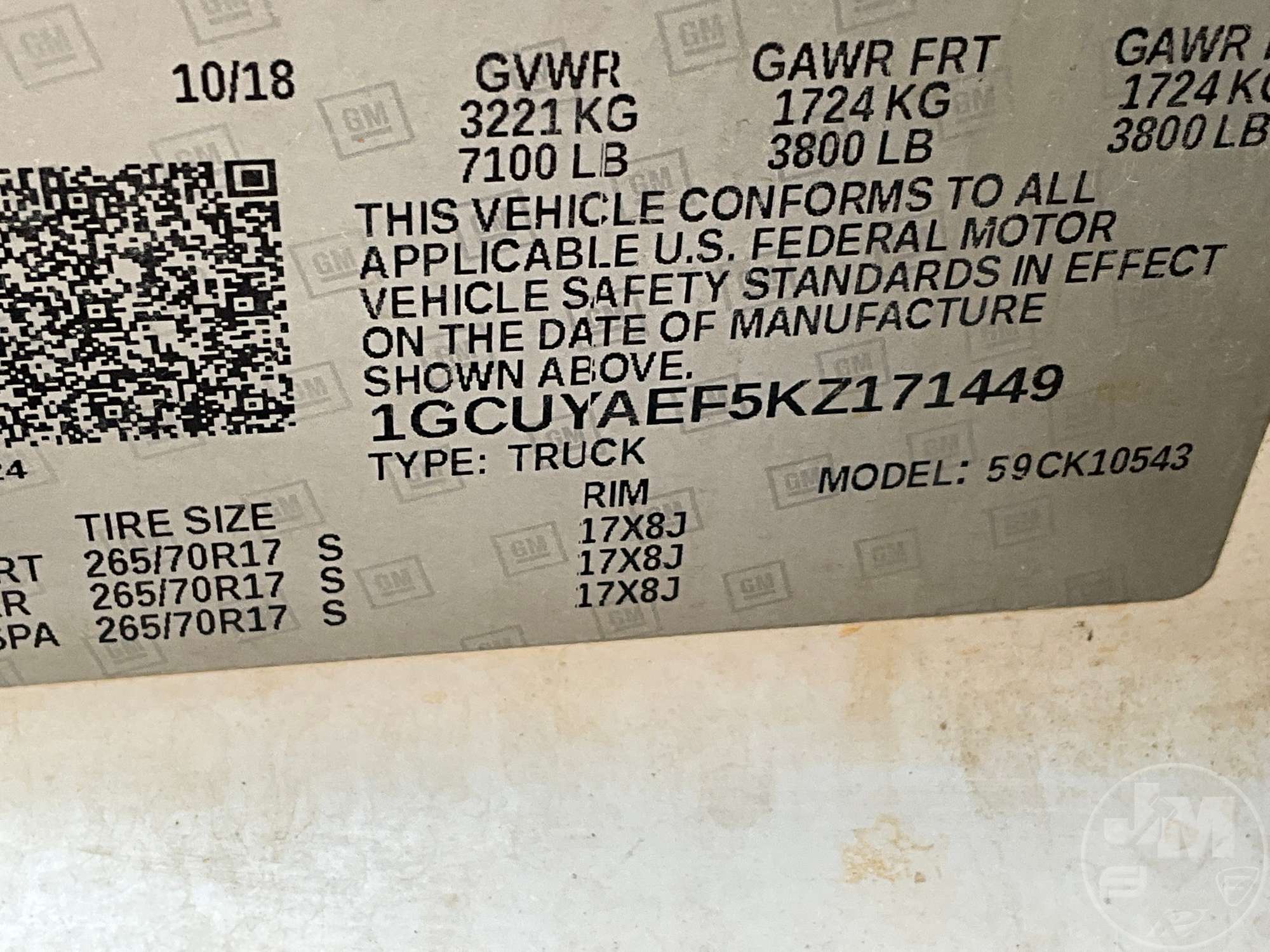 2019 Chevrolet SILVERADO