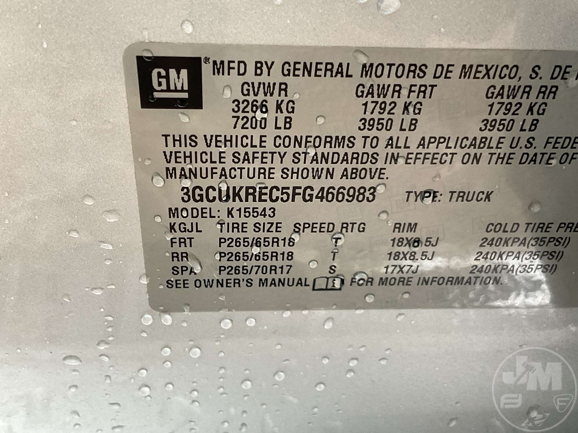2015 Chevrolet SILVERADO