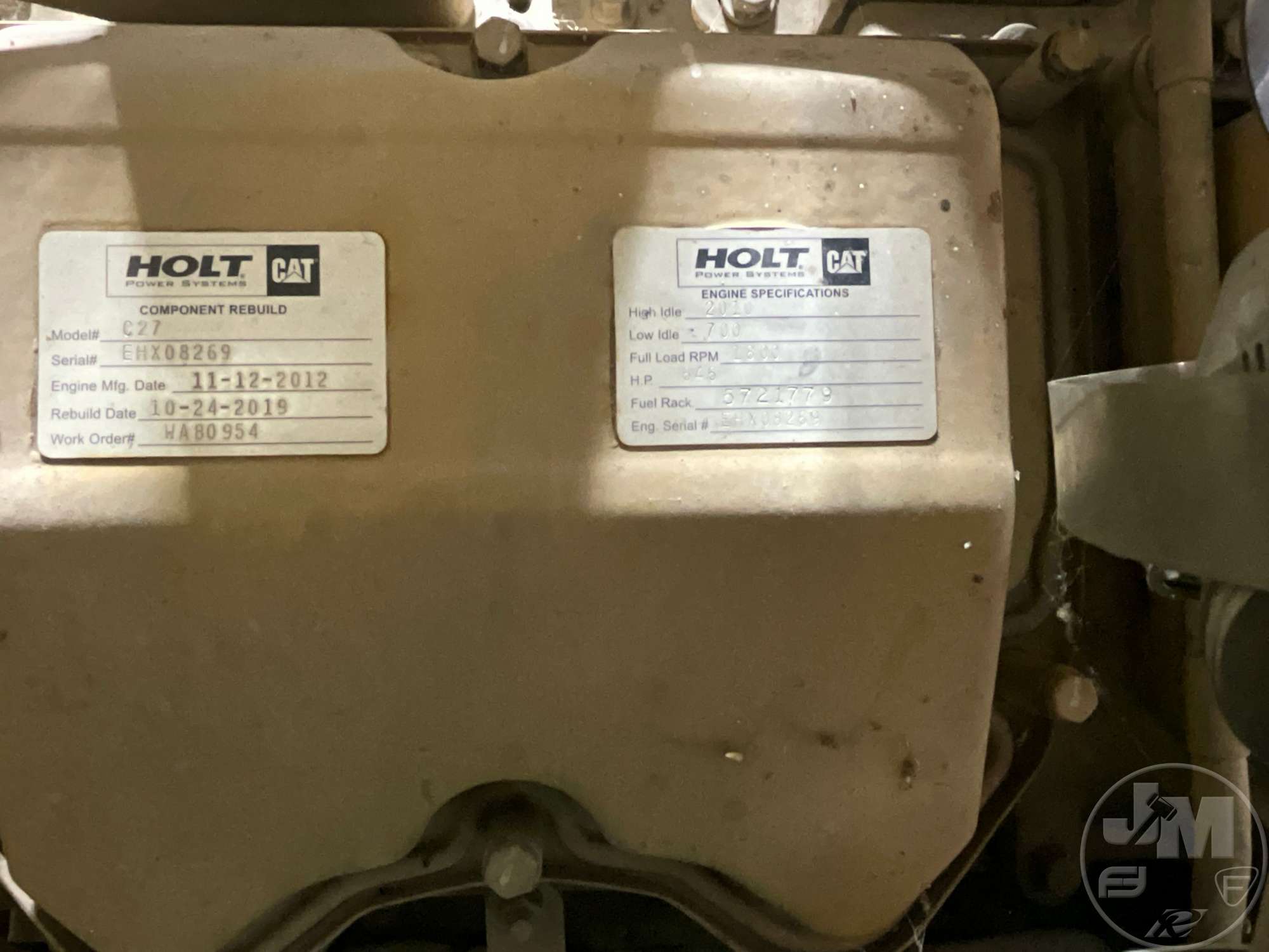 2012 Caterpillar C27