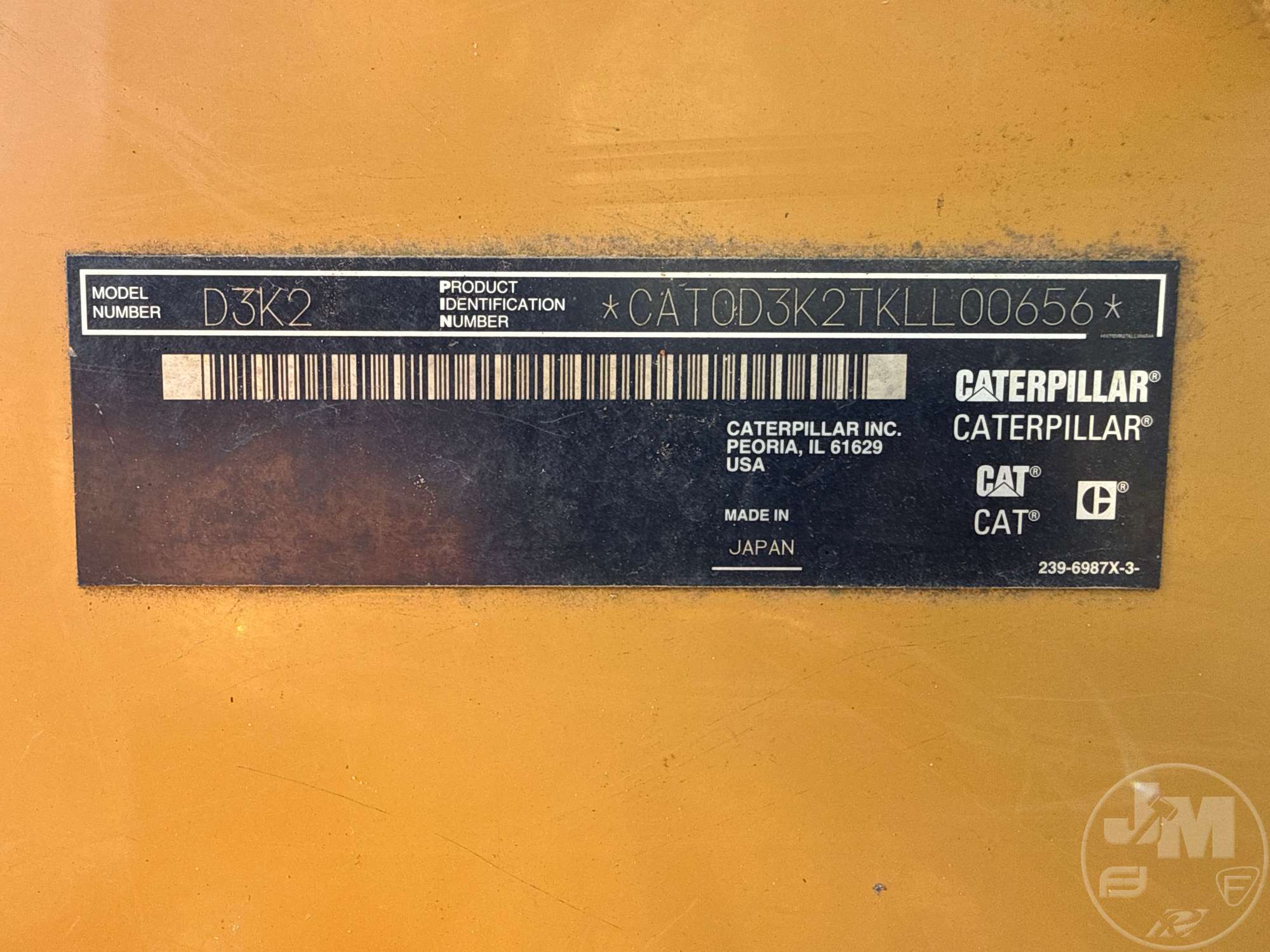 2014 Caterpillar D3K2 LGP