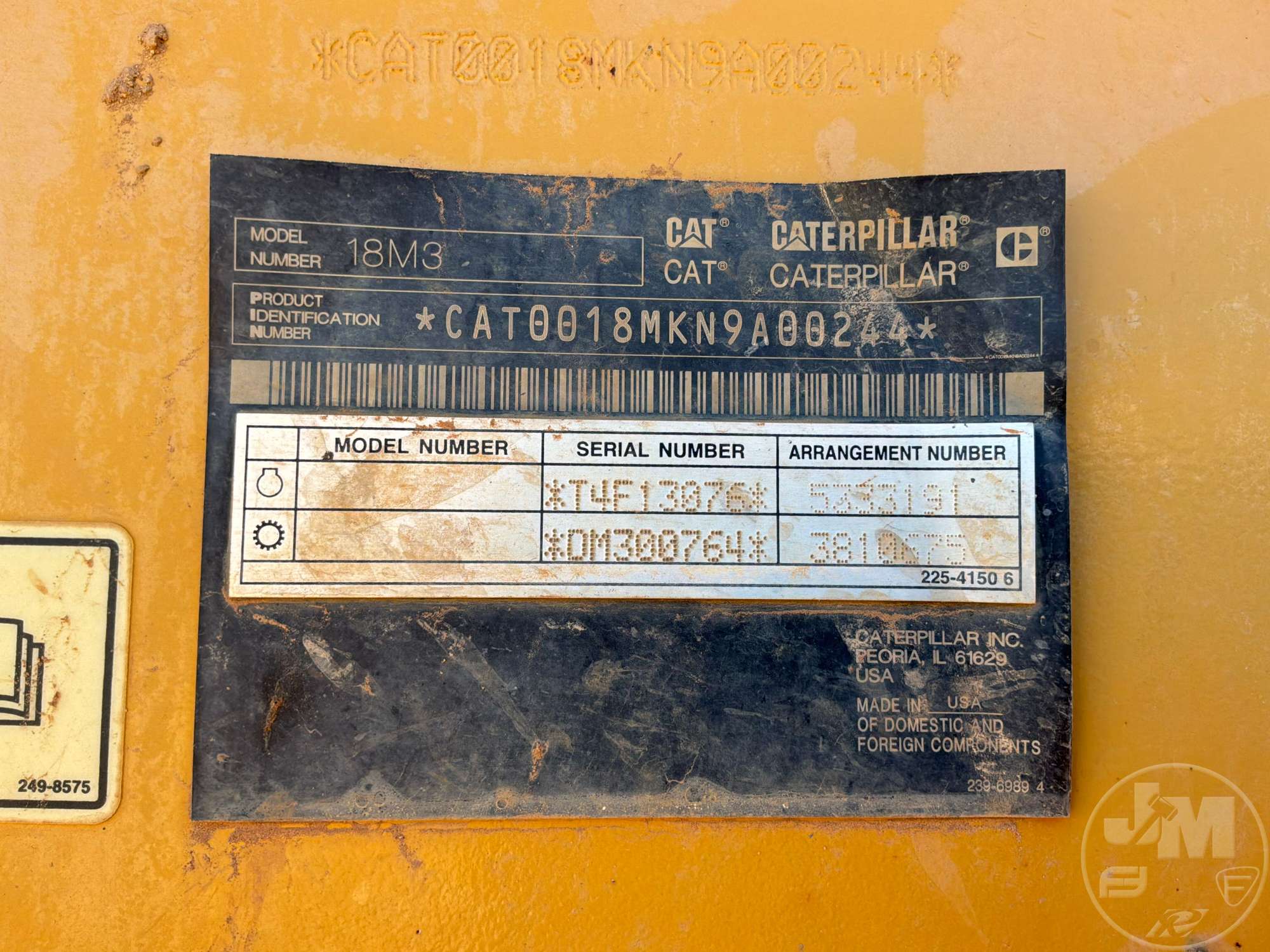 2016 Caterpillar 18M3