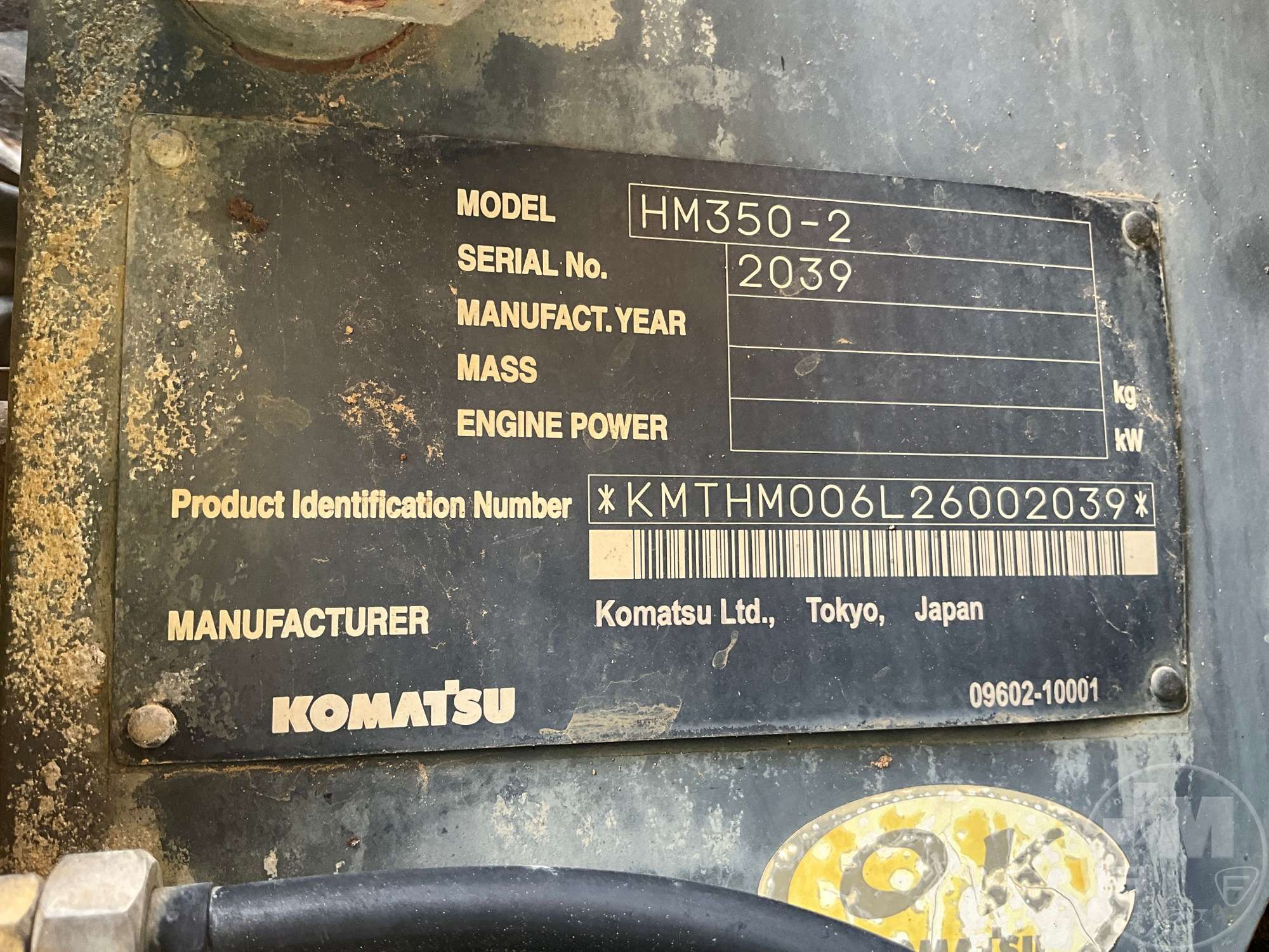 2006 Komatsu HM350-2