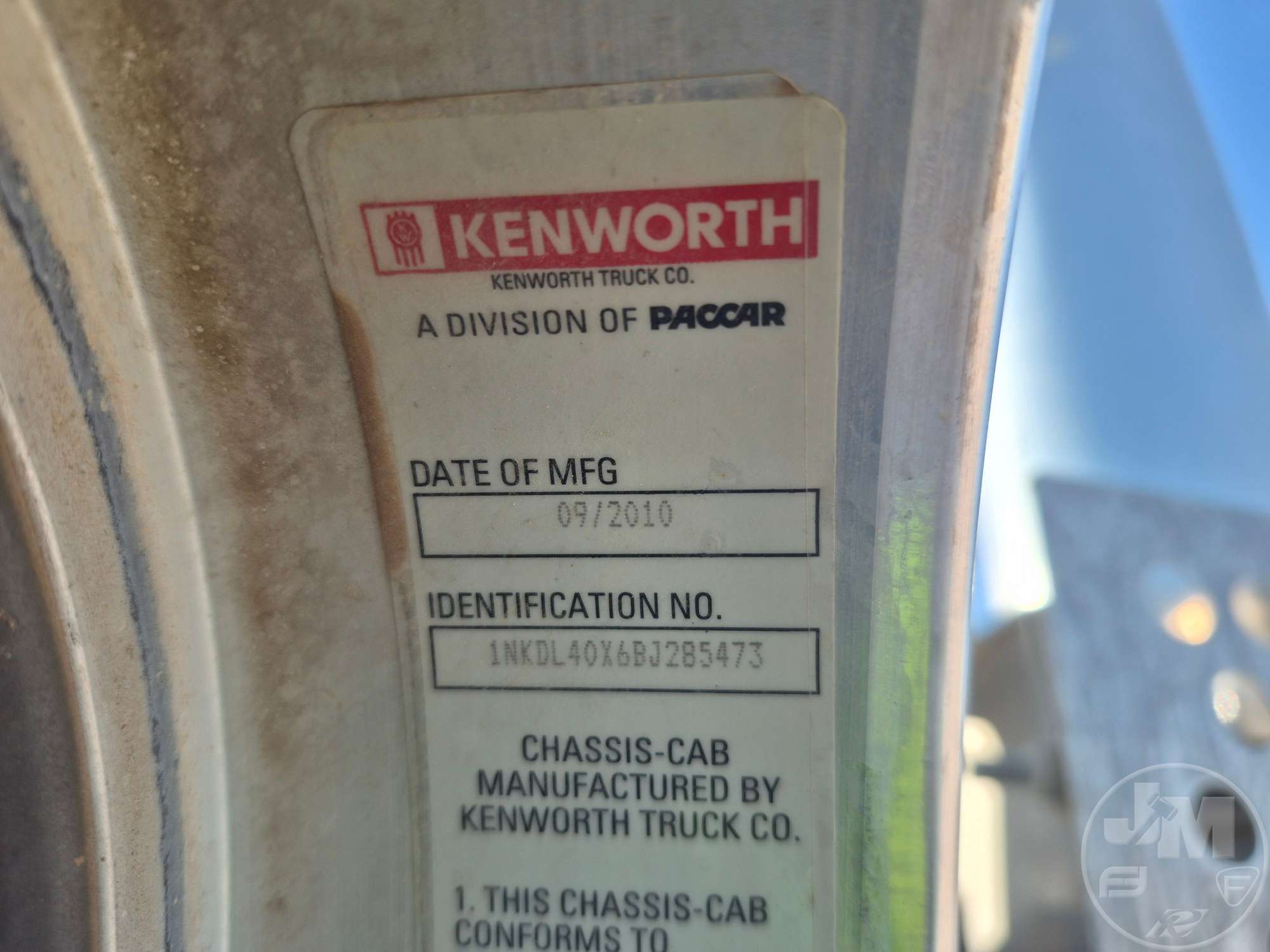 2011 Kenworth T800